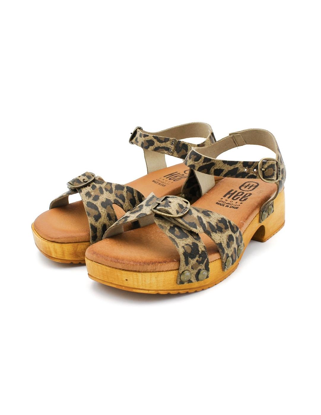 Sandalia HEE 25347 Leopardo Mujer