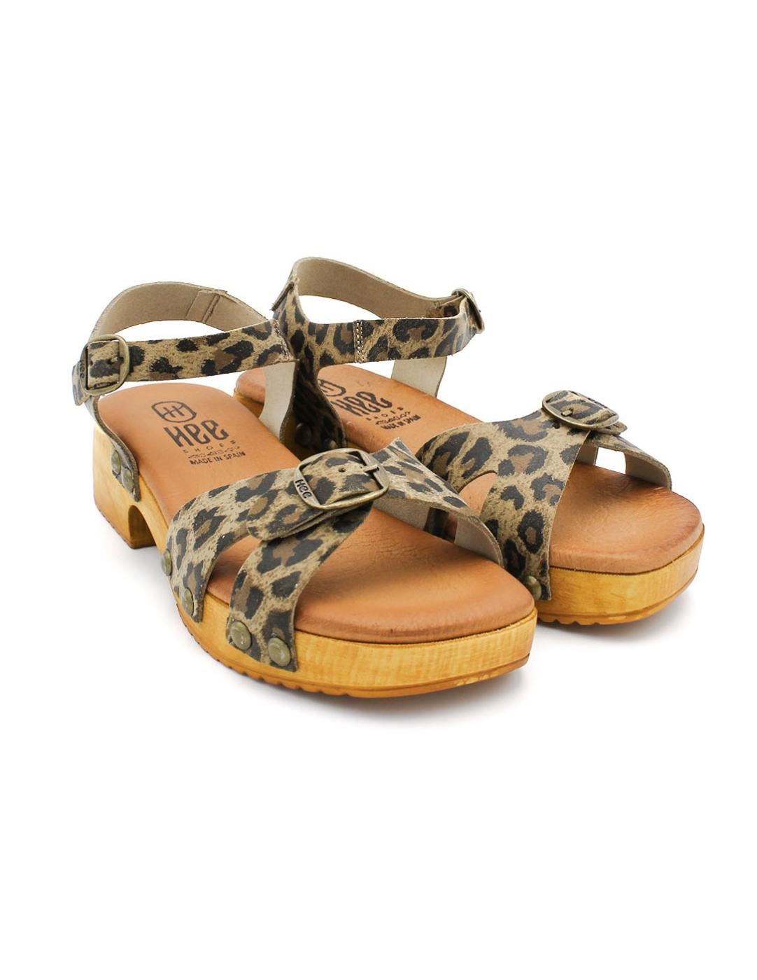 Sandalia HEE 25347 Leopardo Mujer