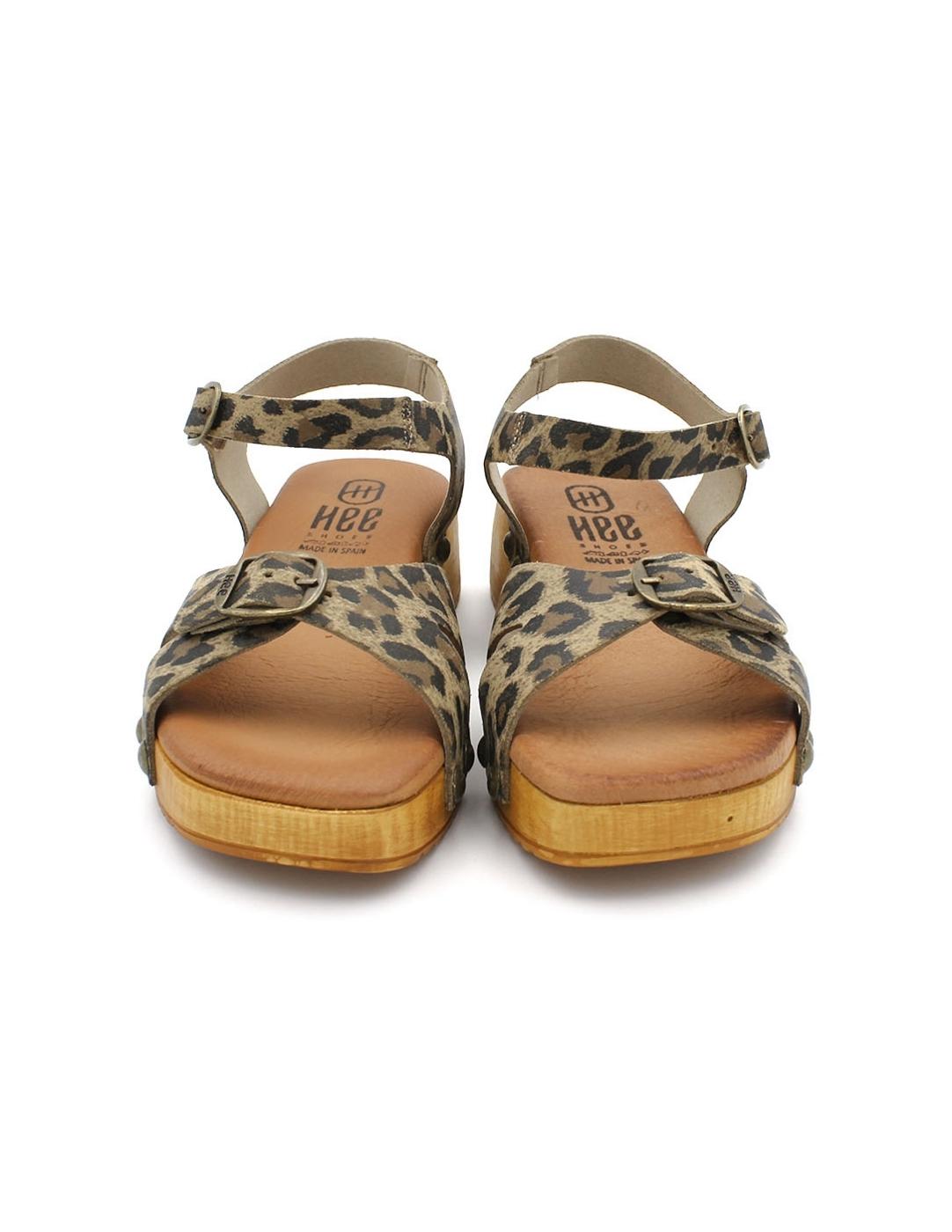Sandalia HEE 25347 Leopardo Mujer