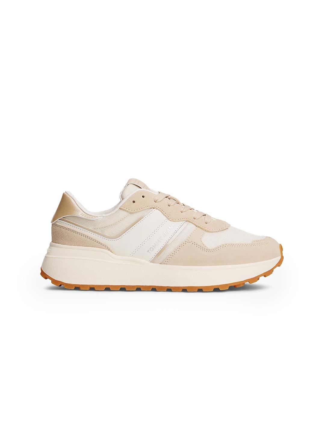 Zapatillas Ante Tommy Hilfiger EN0EN02861 White Clay Mujer