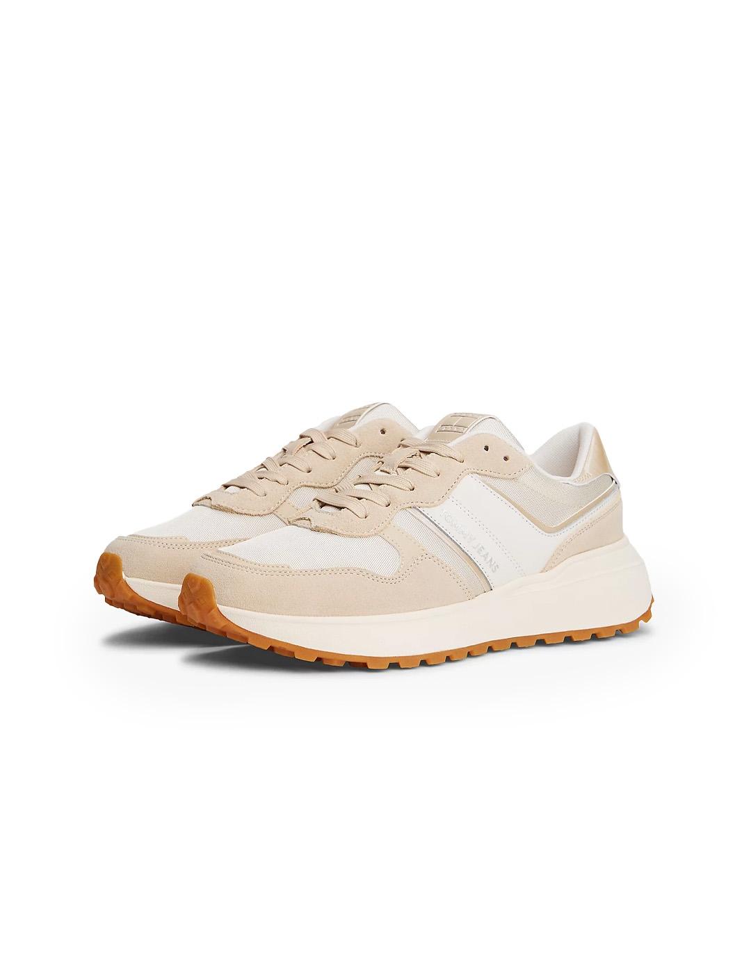 Zapatillas Ante Tommy Hilfiger EN0EN02861 White Clay Mujer