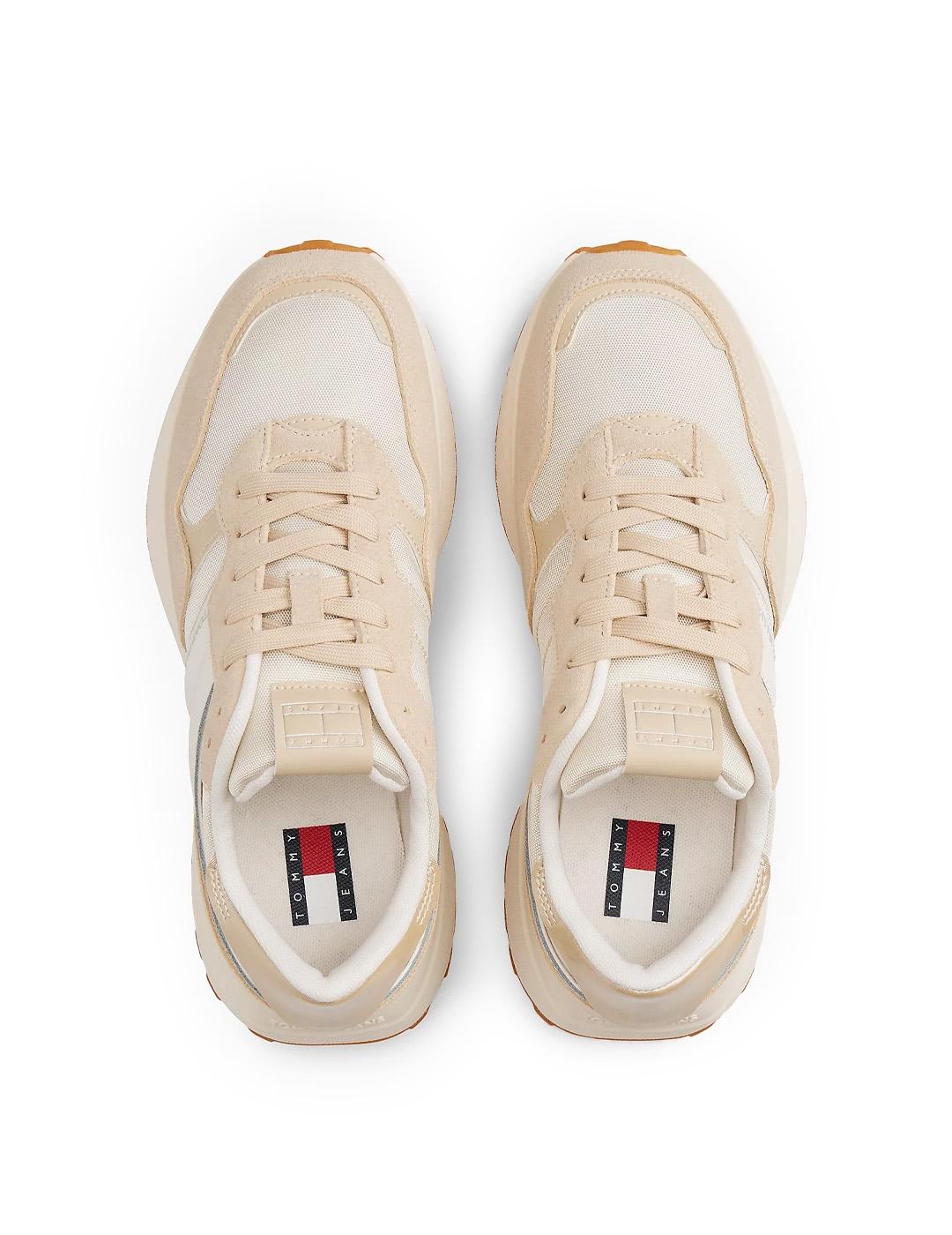 Zapatillas Ante Tommy Hilfiger EN0EN02861 White Clay Mujer