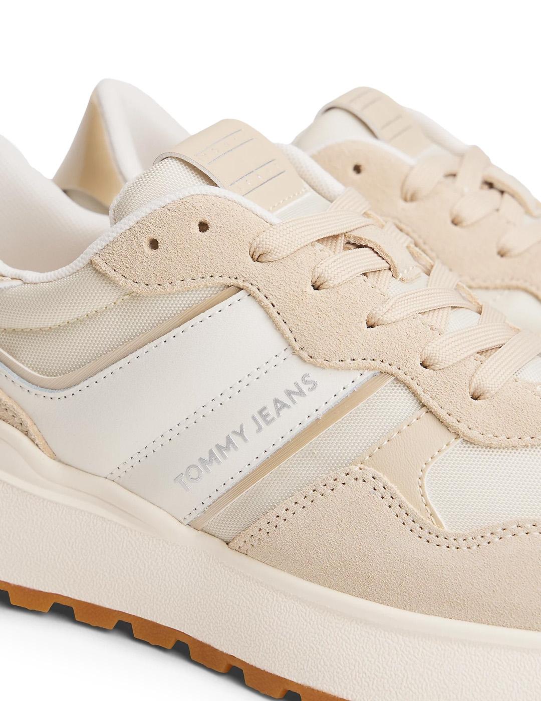 Zapatillas Ante Tommy Hilfiger EN0EN02861 White Clay Mujer