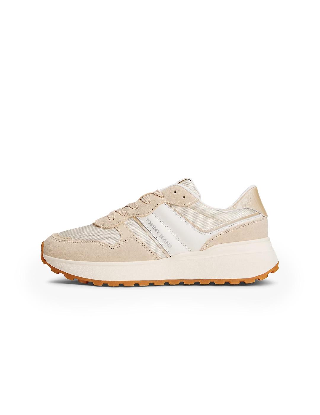 Zapatillas Ante Tommy Hilfiger EN0EN02861 White Clay Mujer