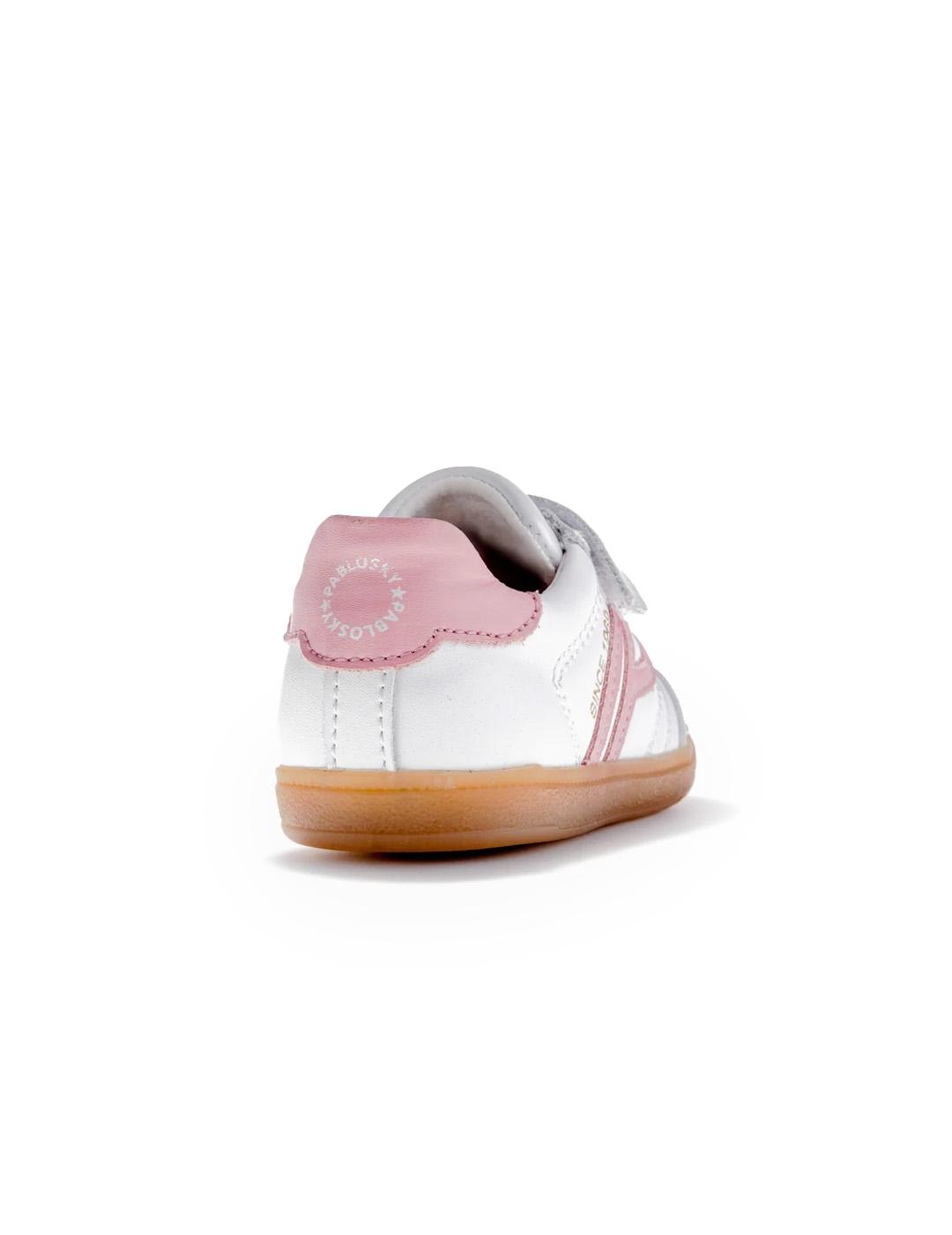 Bamba Sax 062307 Pablosky Niña Blanco/Rosa