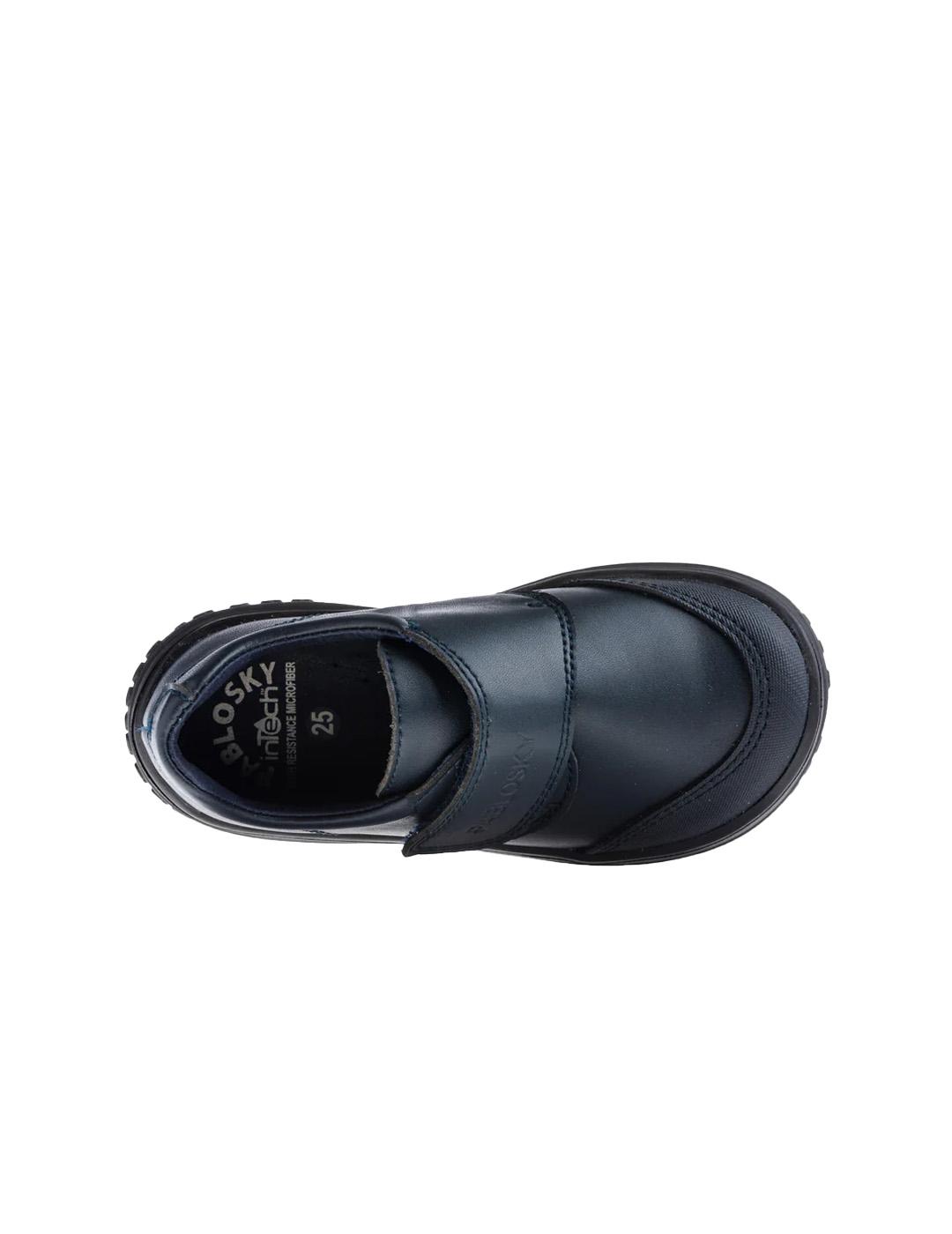 Zapato Colegial Barefoot Sonic 355525 Pablosky Marino Unisex