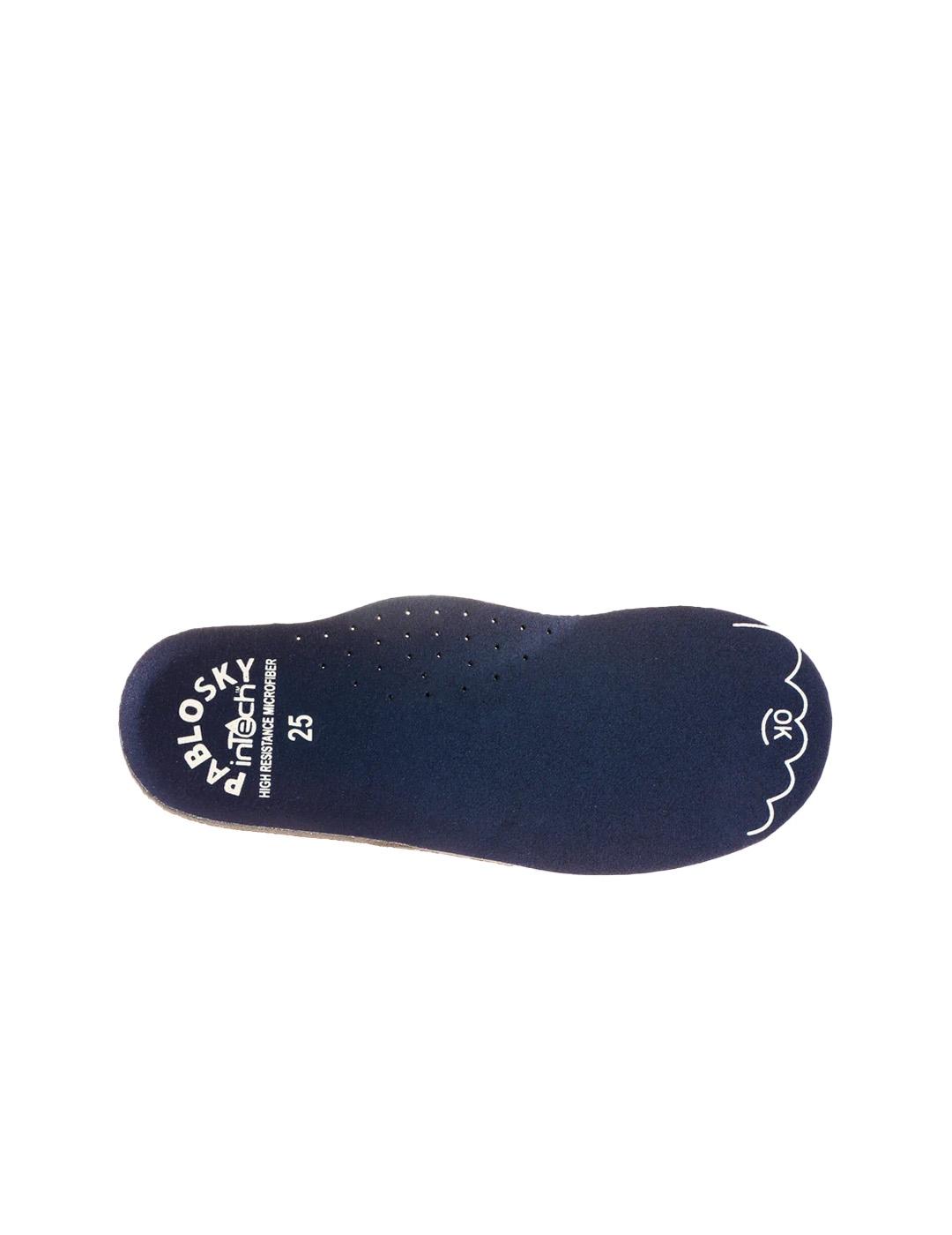 Zapato Colegial Barefoot Sonic 355525 Pablosky Marino Unisex