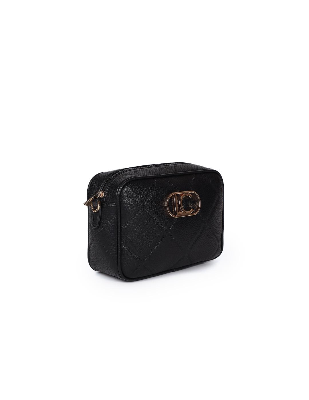 Bandolera Monograma Lola Casademunt LF2504049 Negro Mujer