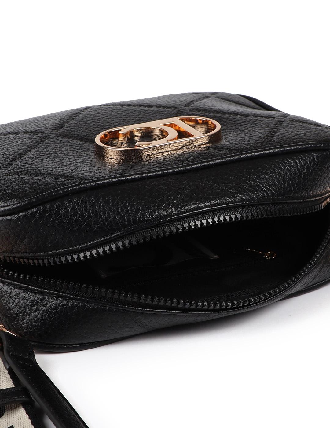 Bandolera Monograma Lola Casademunt LF2504049 Negro Mujer