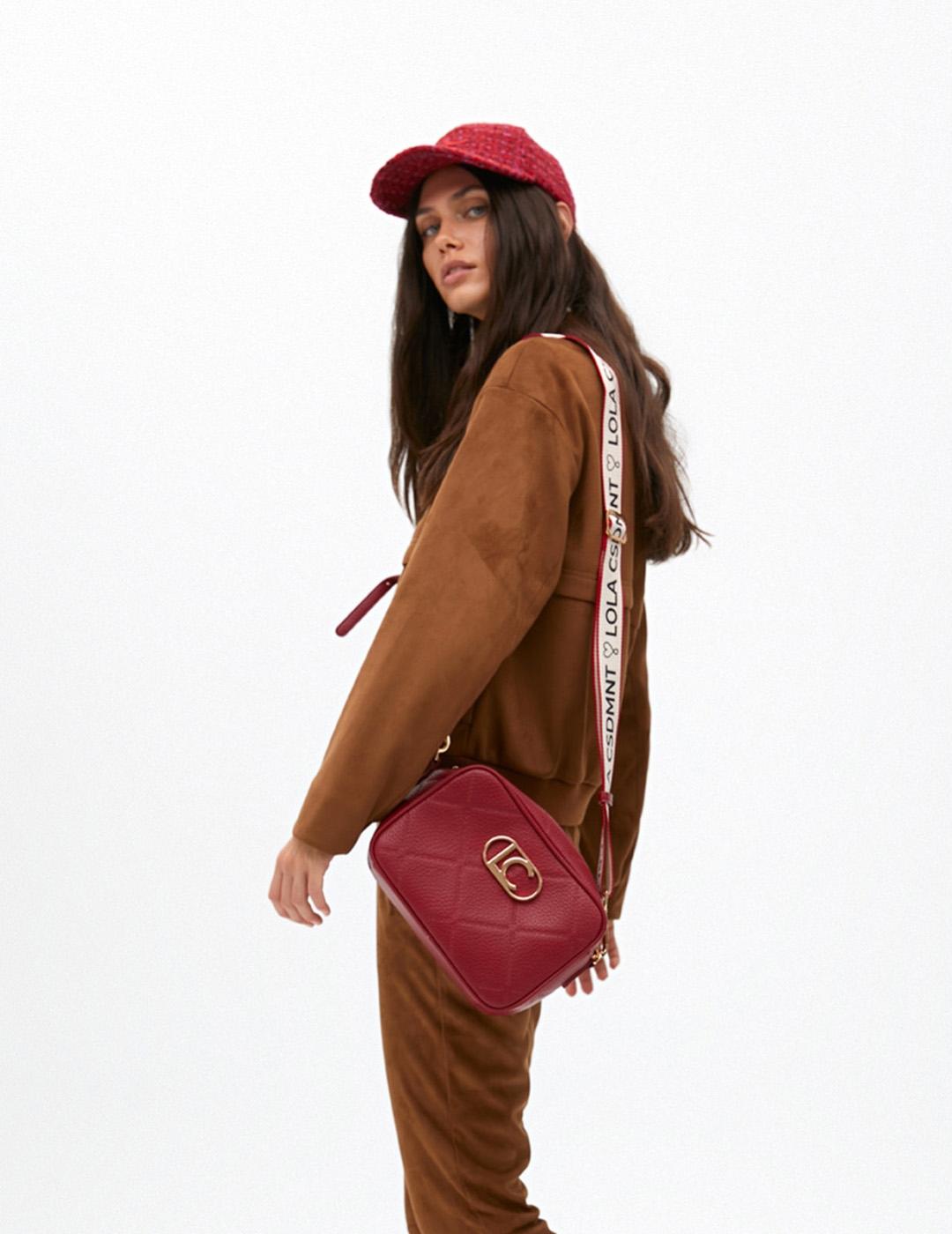 Bandolera Monograma Lola Casademunt LF2504049 Rojo Mujer