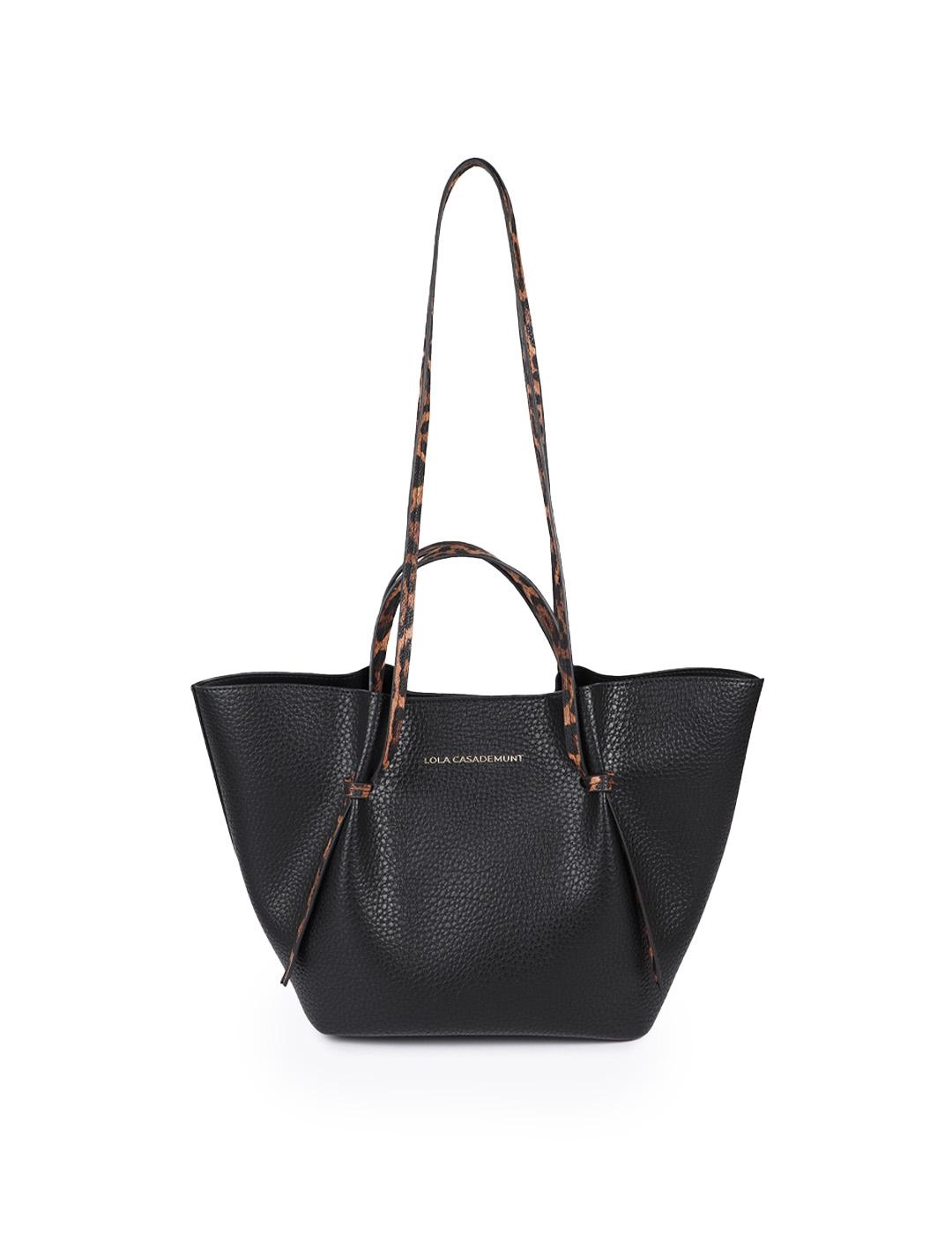 Bolso Mini Shopper Lola Casademunt LF2504035 Negro/Print