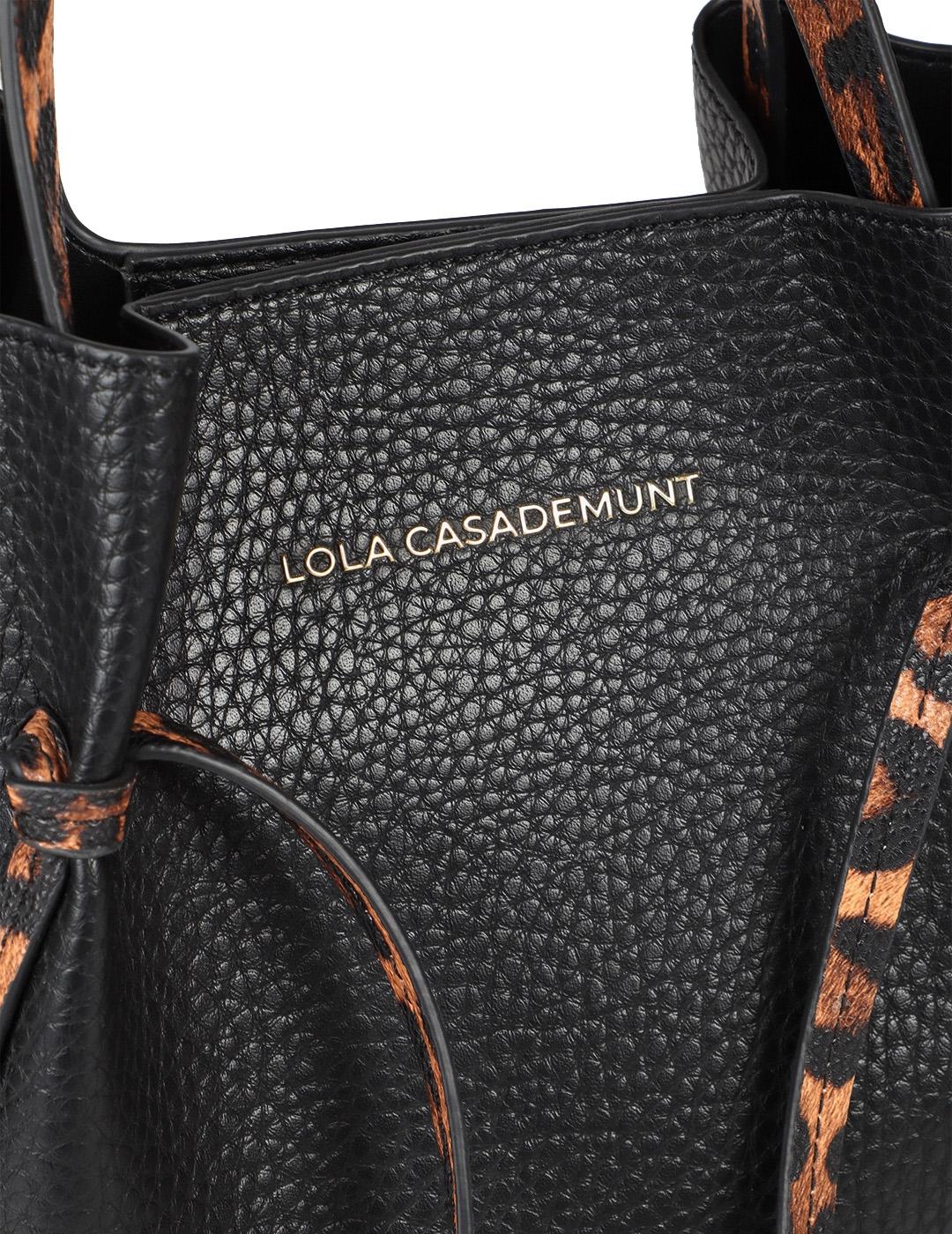 Bolso Mini Shopper Lola Casademunt LF2504035 Negro/Print