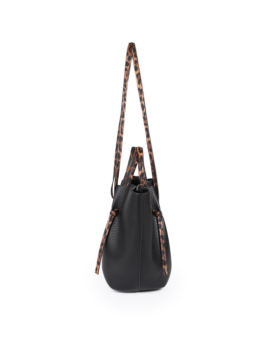 Bolso Mini Shopper Lola Casademunt LF2504035 Negro/Print