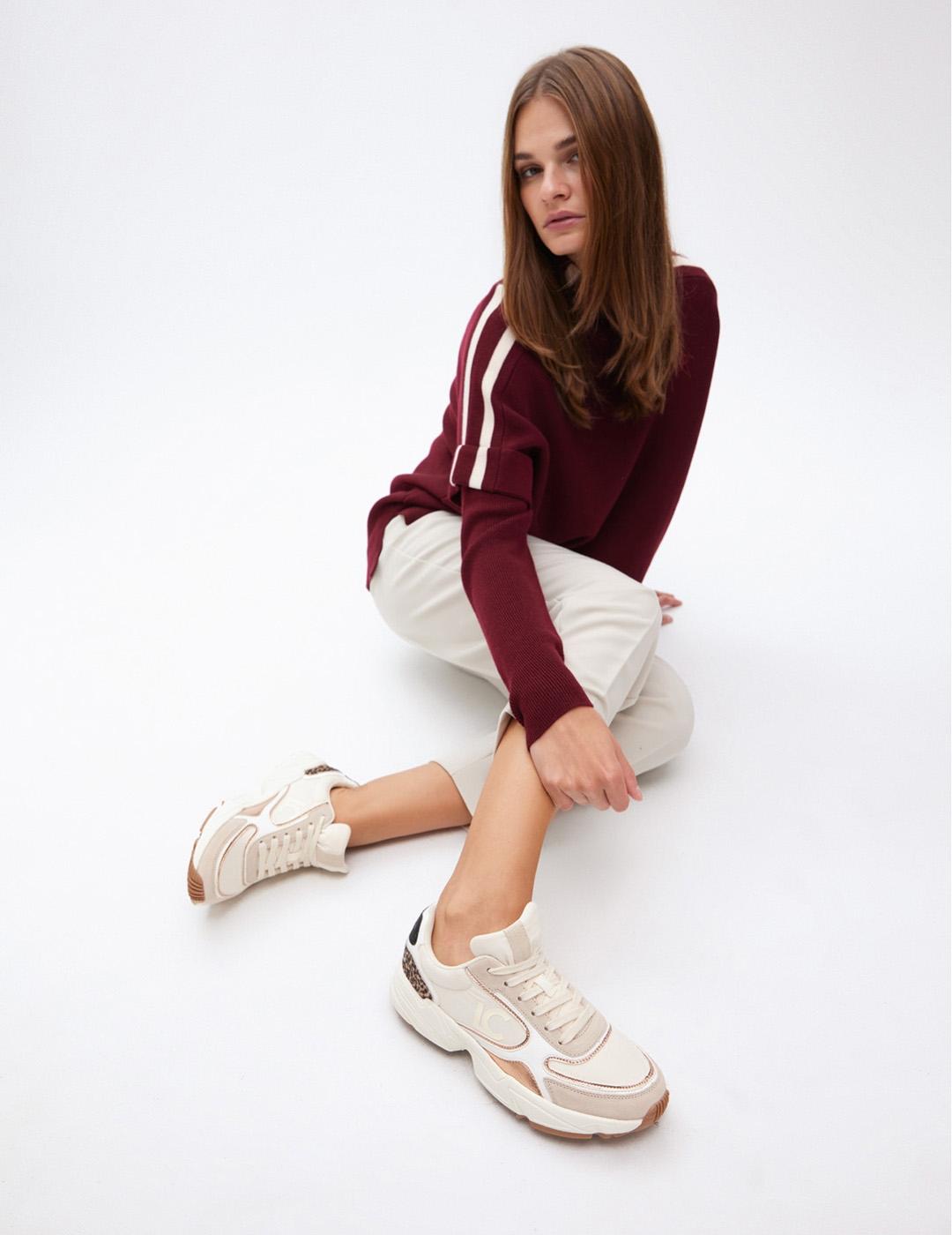 Deportiva Running Lola Casademunt LF2505011 Crudo Mujer