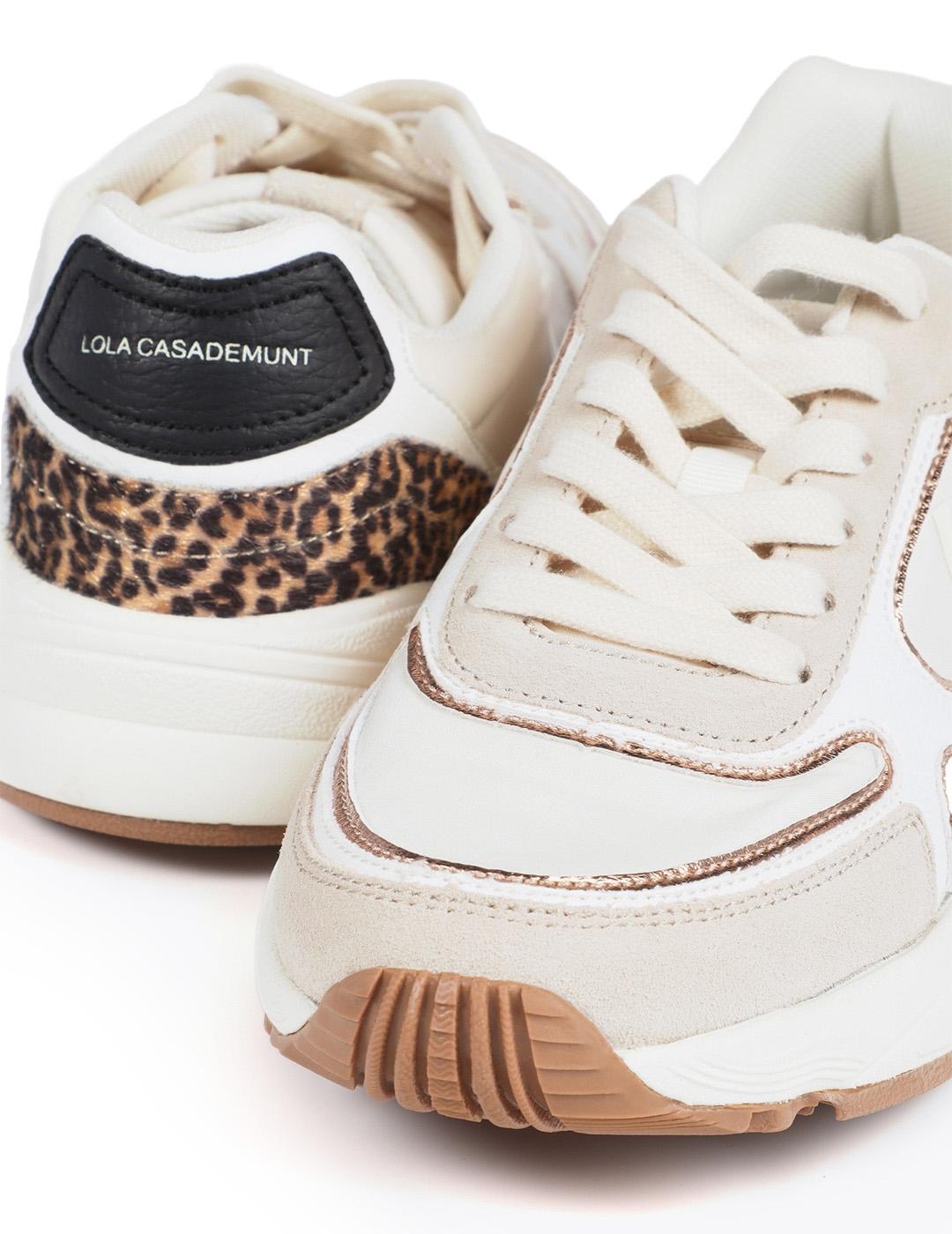 Deportiva Running Lola Casademunt LF2505011 Crudo Mujer