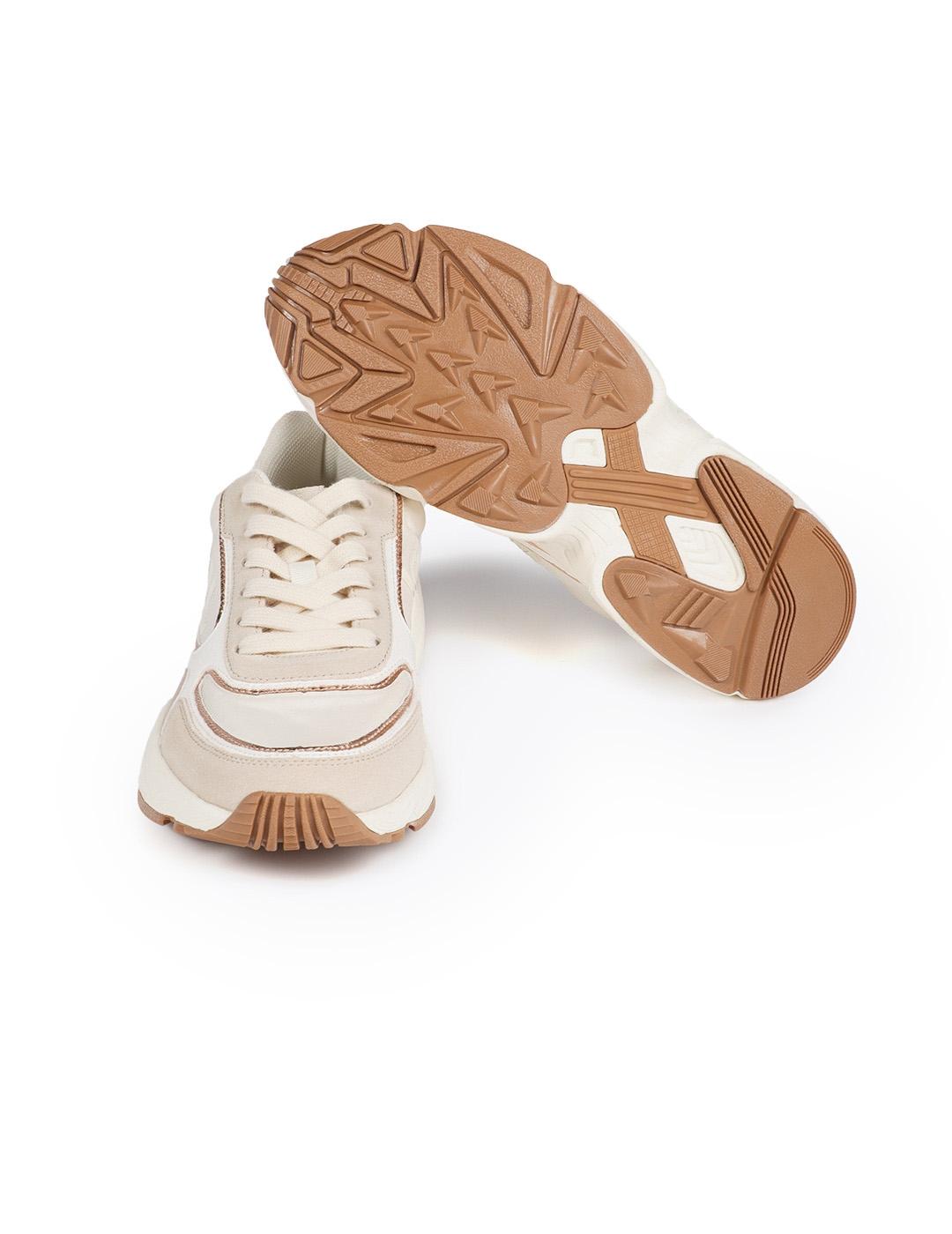 Deportiva Running Lola Casademunt LF2505011 Crudo Mujer