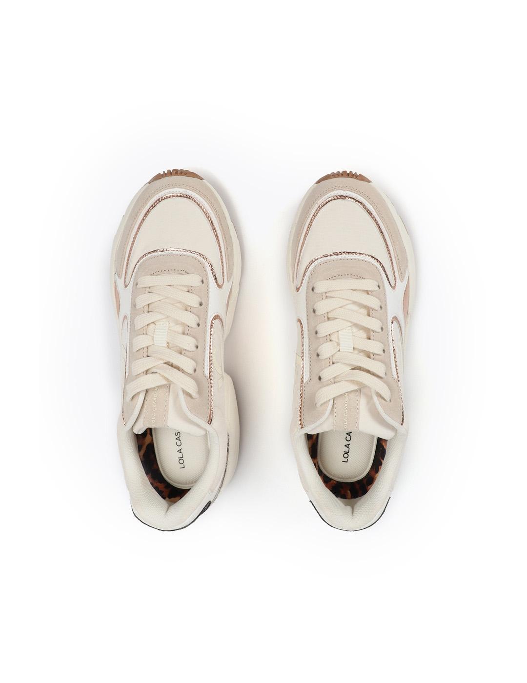 Deportiva Running Lola Casademunt LF2505011 Crudo Mujer