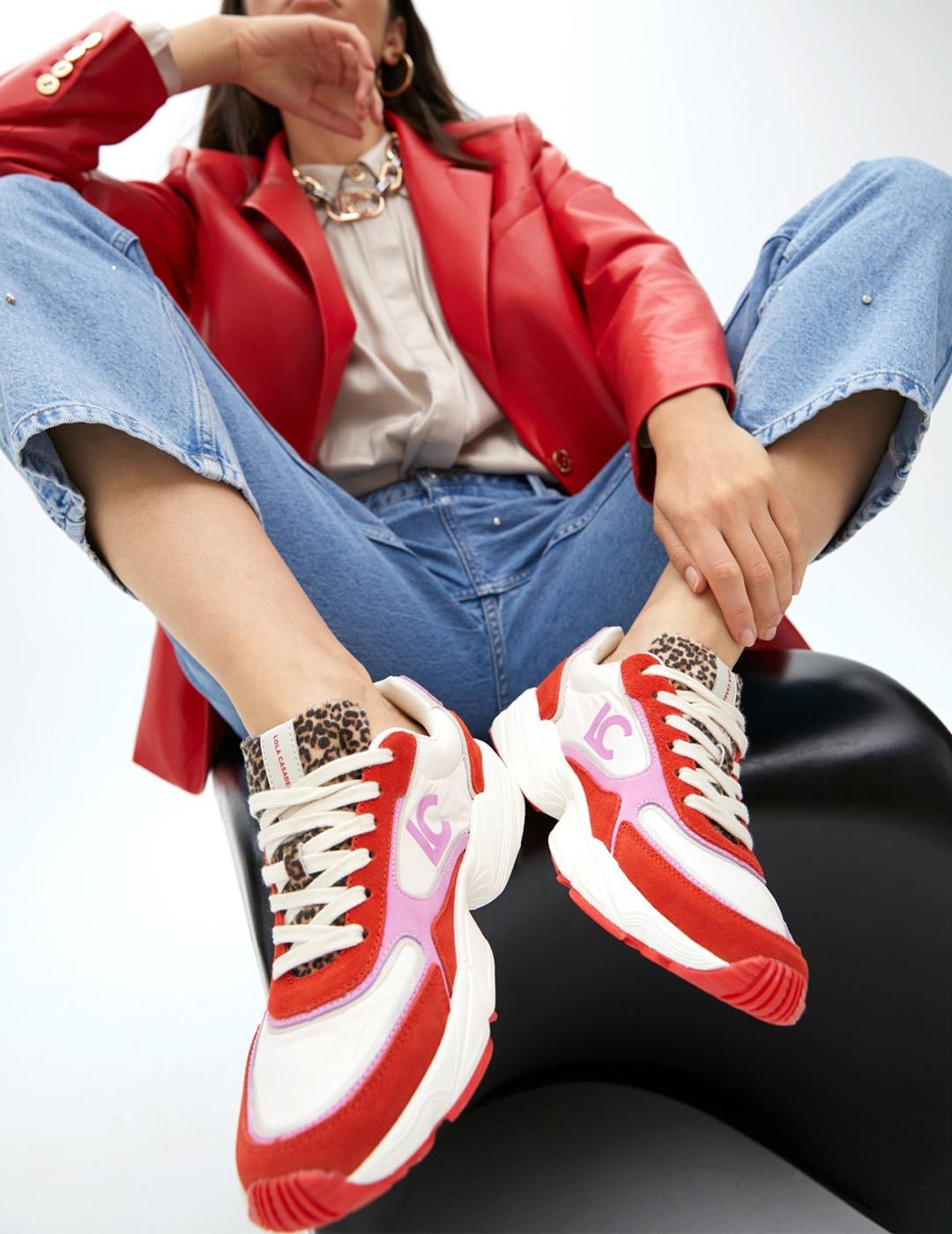 Deportiva Running Lola Casademunt LF2505012_030 Rojo Mujer