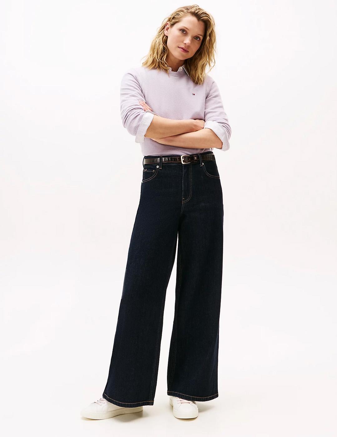 Zapatillas Tenis piel Tommy Hilfiger FW0FW08815 Mujer Hielo