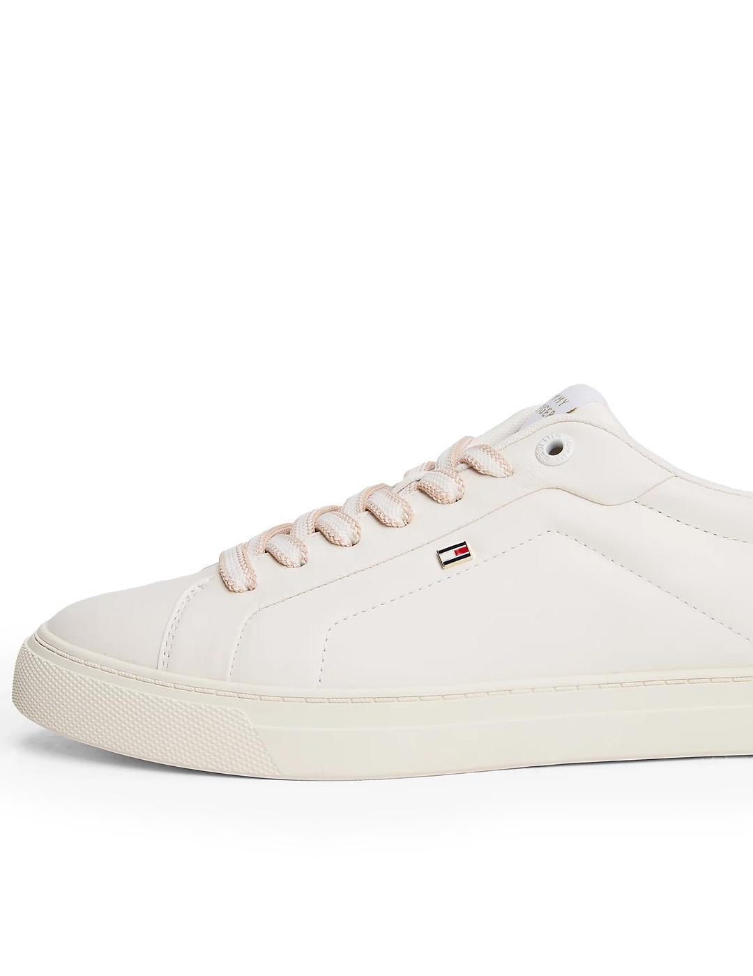 Zapatillas Tenis piel Tommy Hilfiger FW0FW08815 Mujer Hielo
