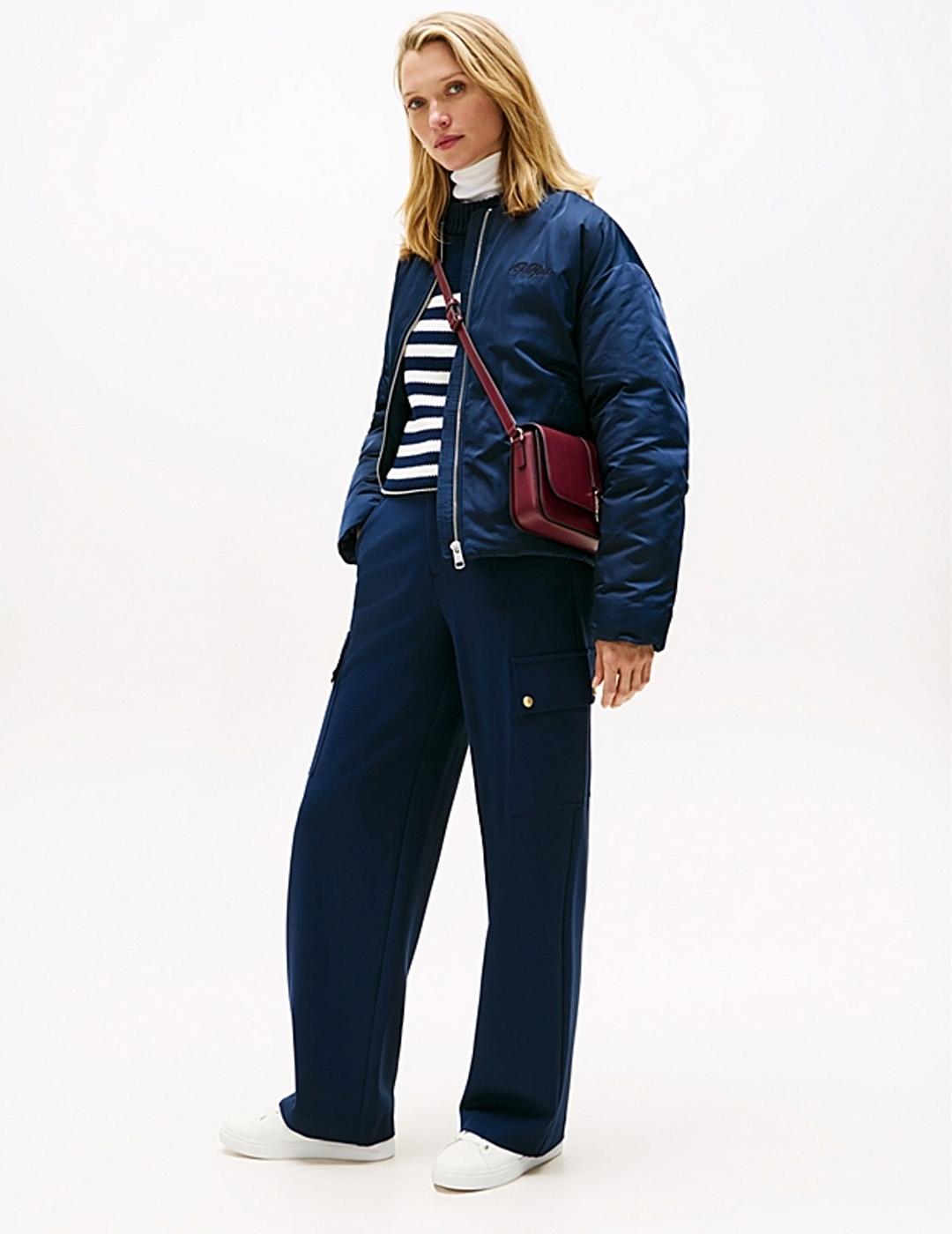 Zapatilla piel cupsole Tommy Hilfiguer FW0FW08816 Mujer