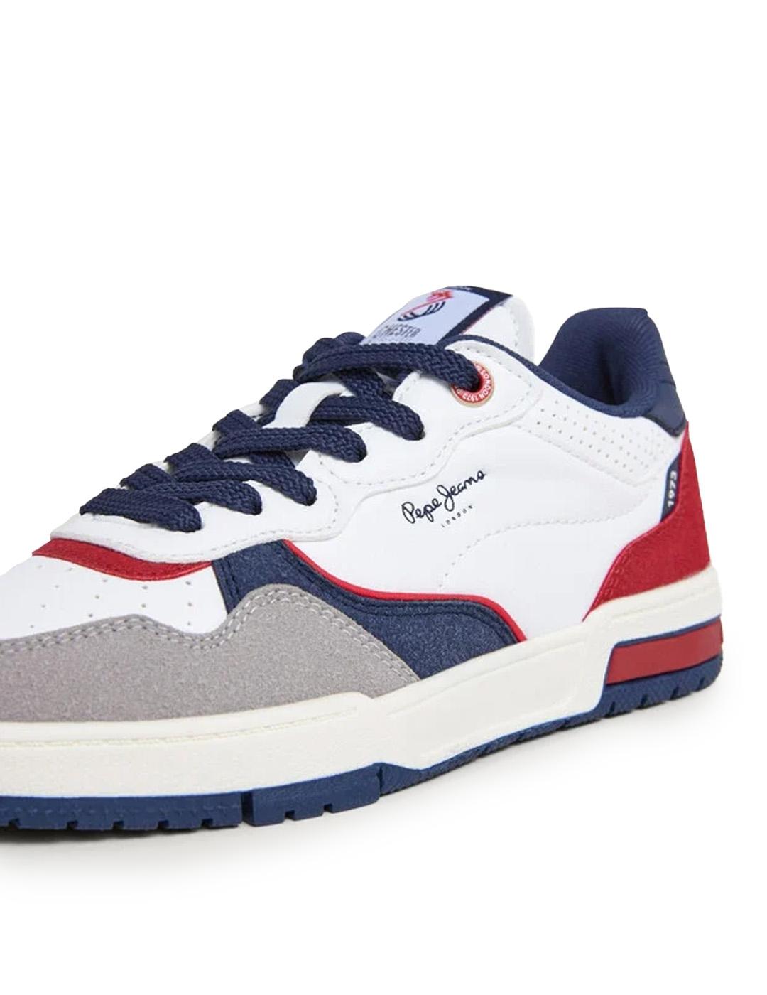 Zapatillas cupsole Pepe Jeans PBS000003 Niño Blanco/Marino