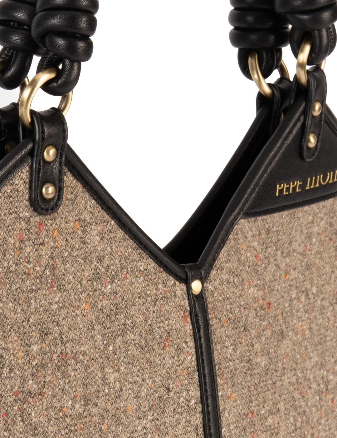 Bolso de hombro Lili Pepe Moll 252130 Beige Mujer