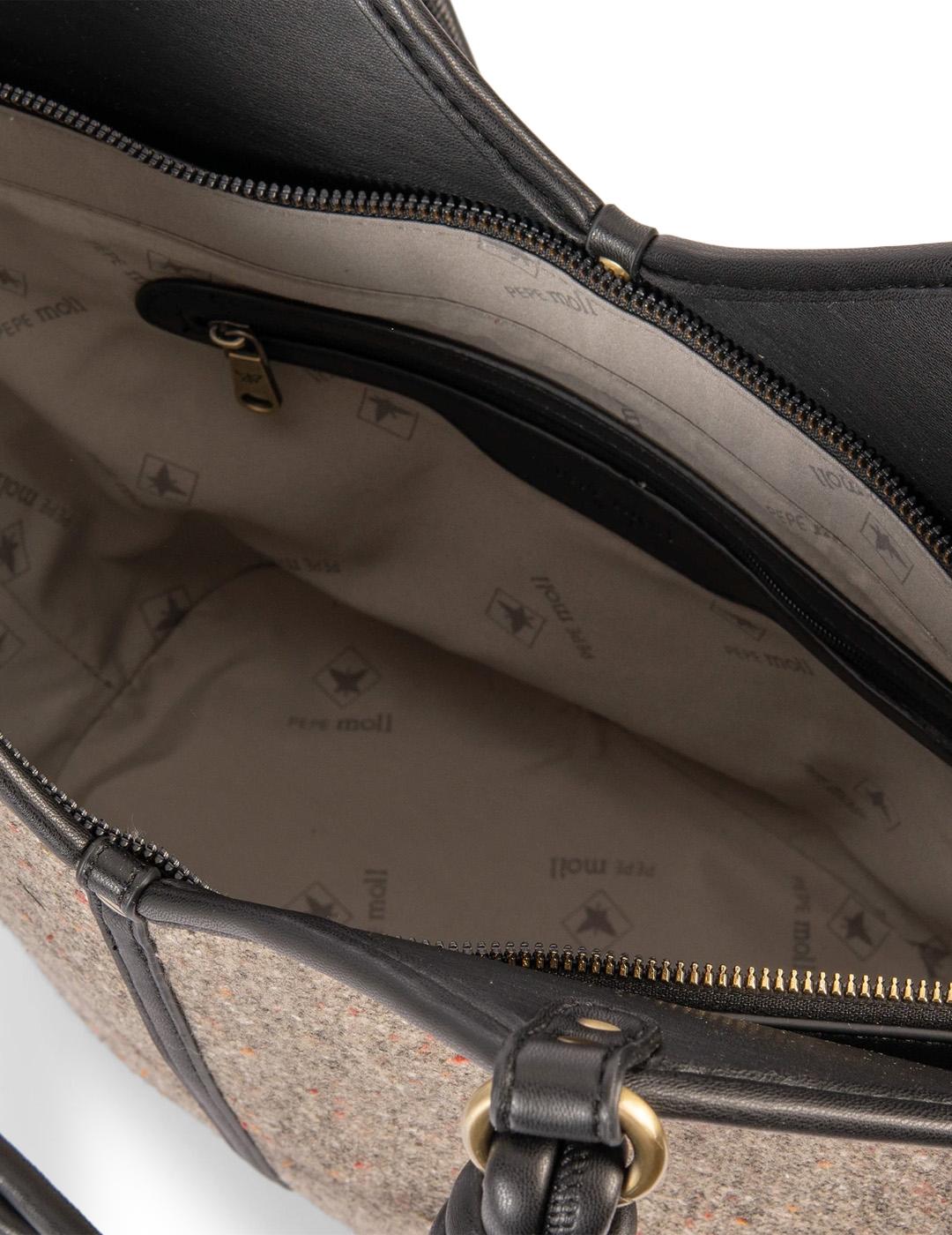 Bolso de hombro Lili Pepe Moll 252130 Beige Mujer