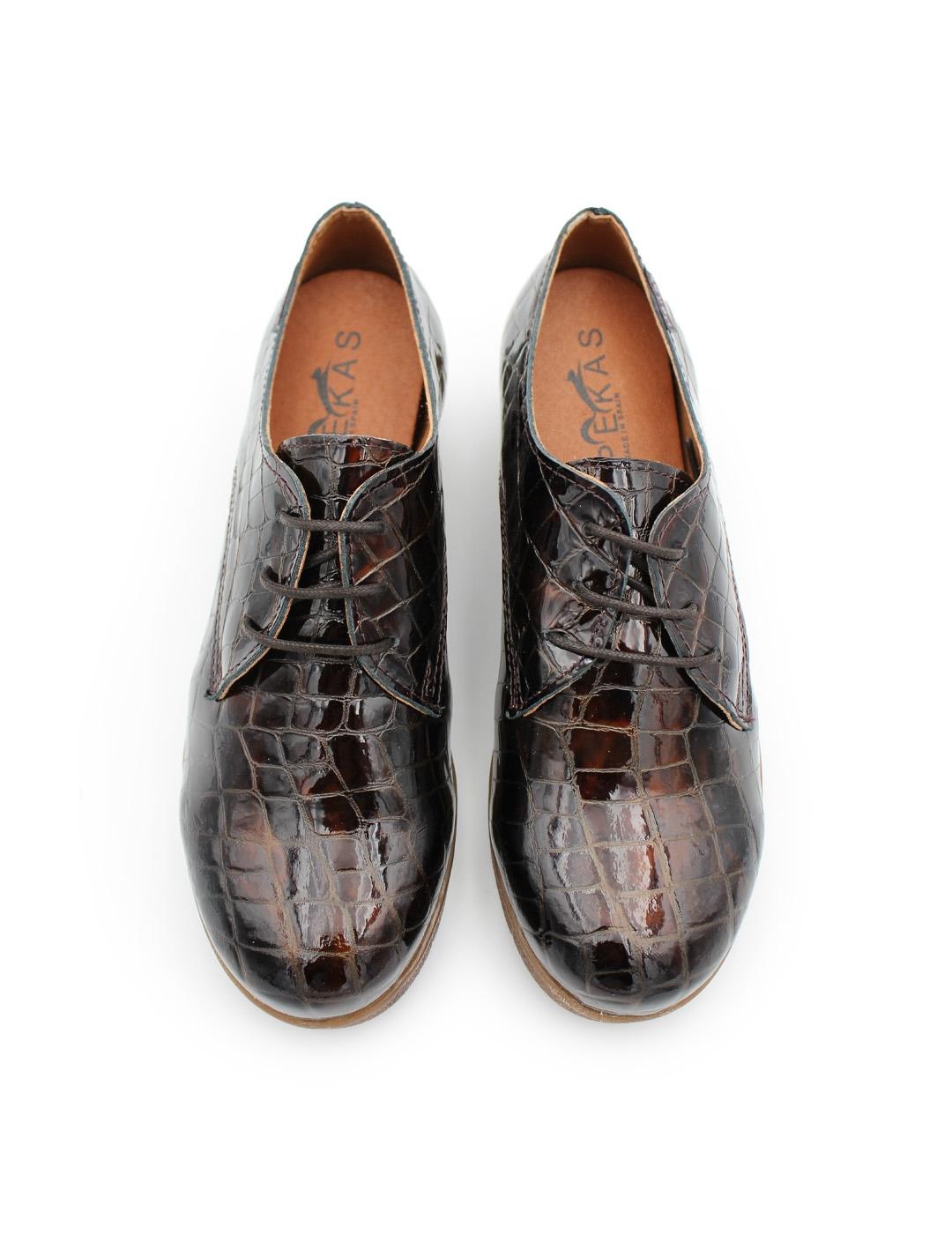 Blucher Isis Coco 310 Pekas Marrón Mujer