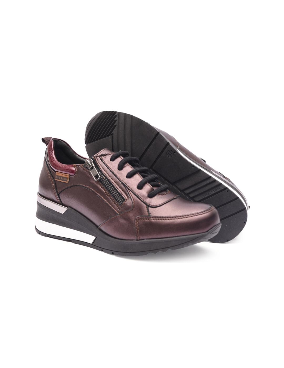 Zapatilla de Cuña Baerchi SIRI40600 Burdeos Mujer