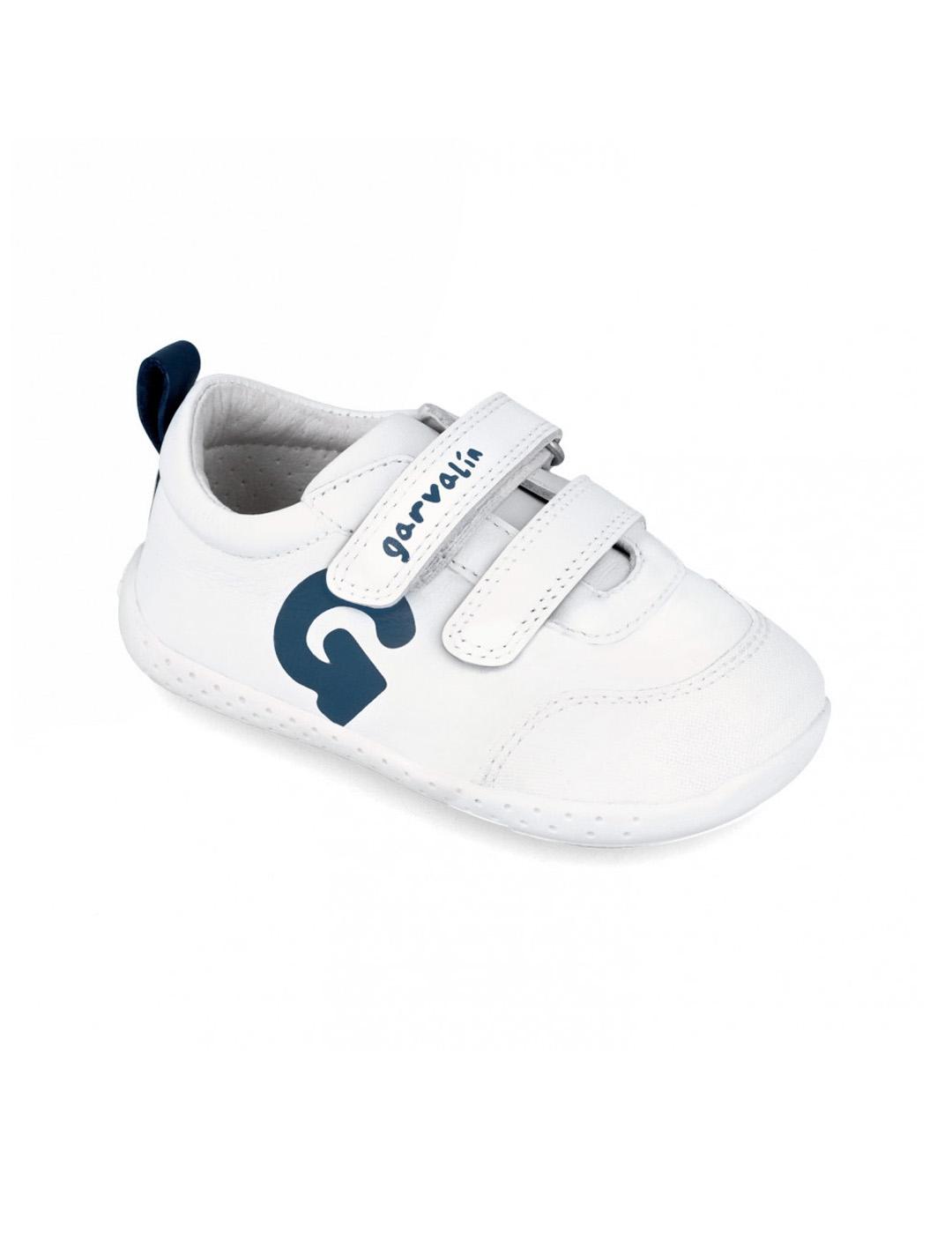 Zapatillas barefoot Garvalín 242320-A057 Blanco/Azul Niño
