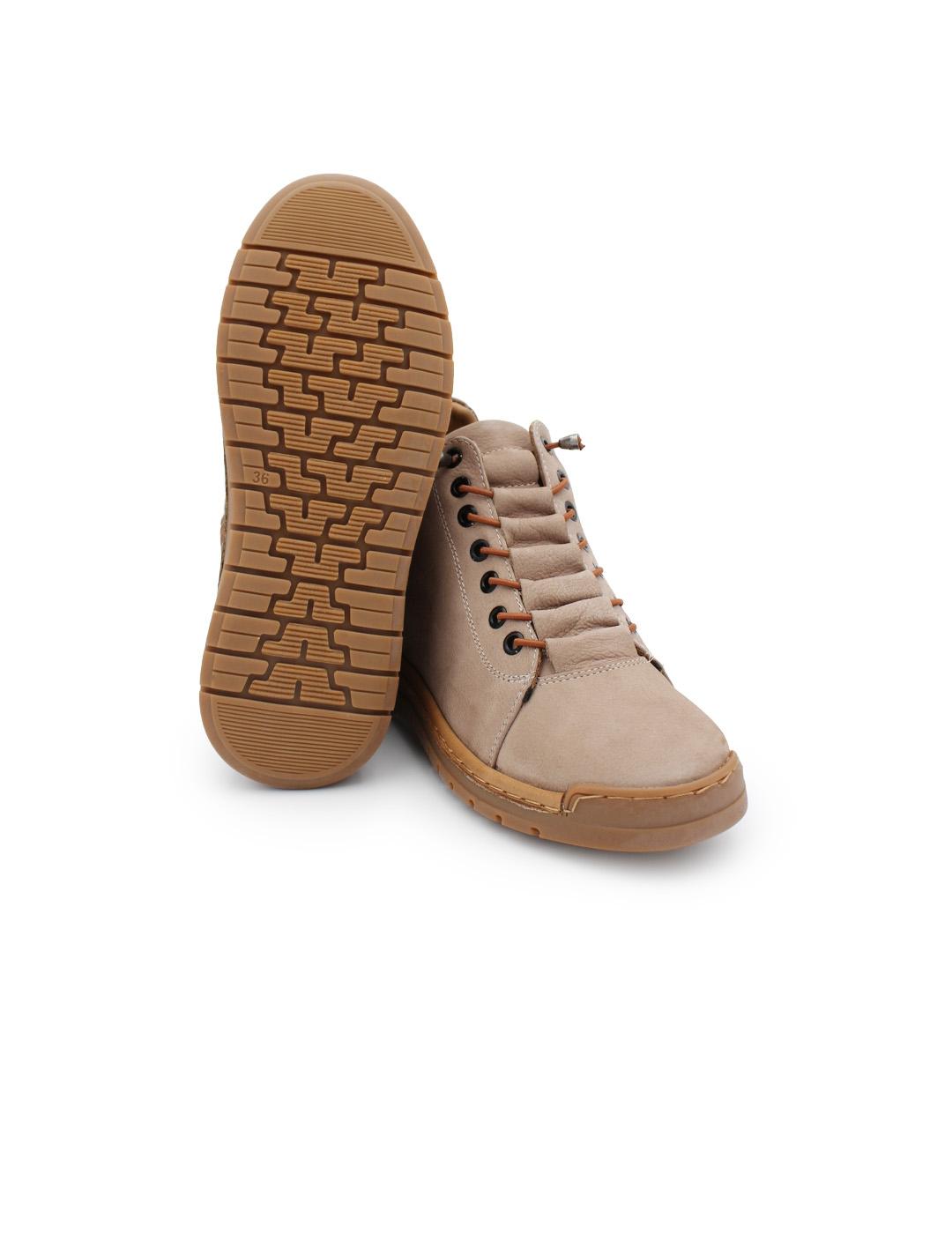 Botín Nobuck Nobuck 522204/17 48 hours Taupe Mujer