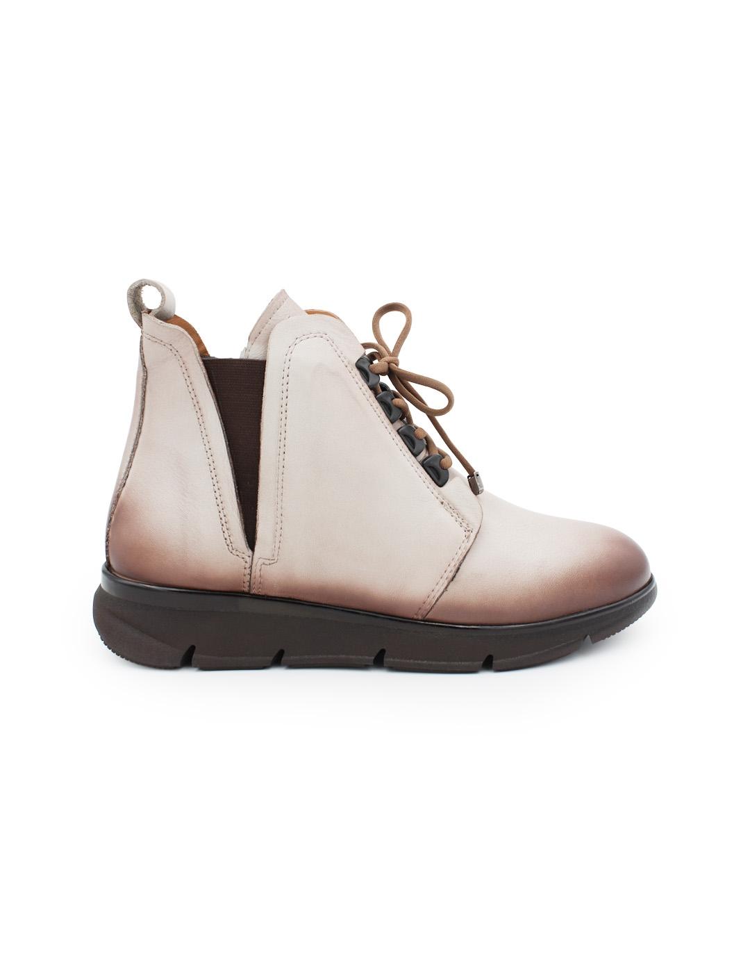 Botín Piel Tierra 48 hours 521003/16 Beige/Marrón Mujer