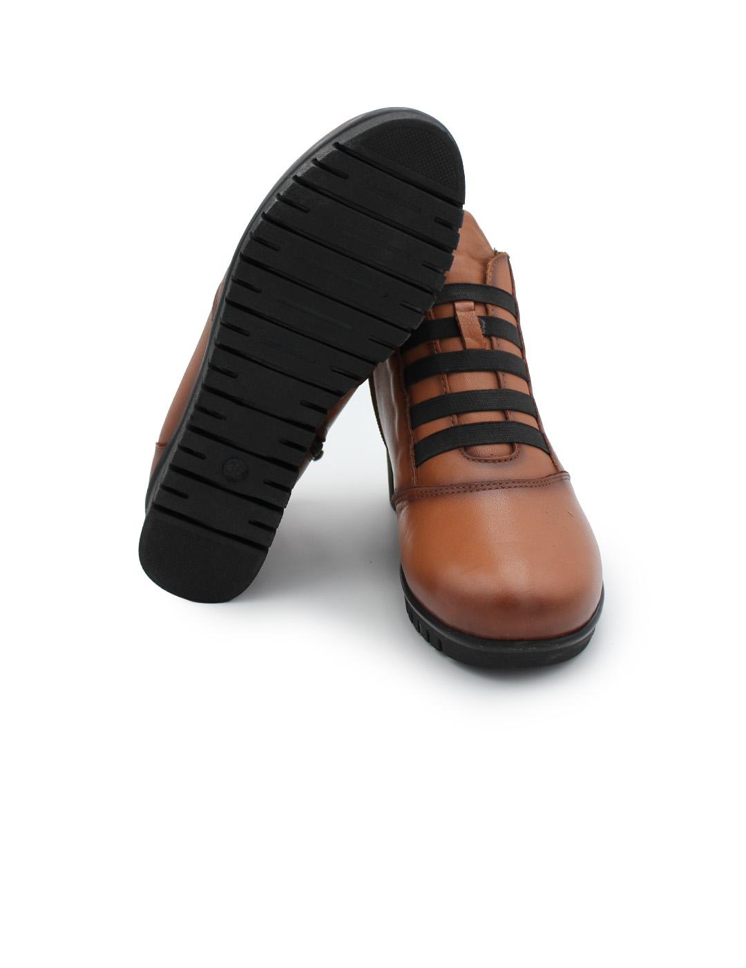 Botín Cuña 48 hours 5322104/11 Cuero Mujer