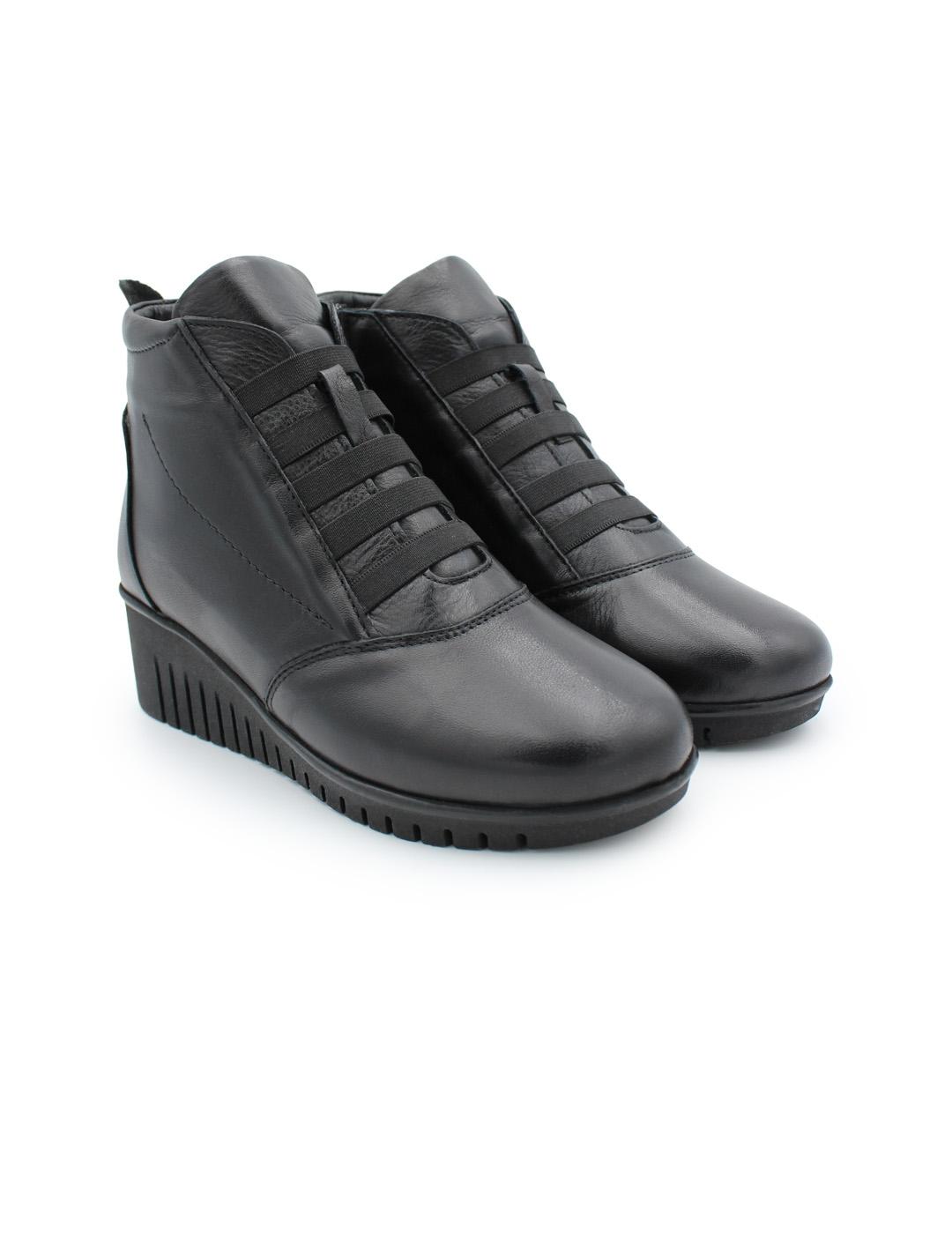 Botín Cuña 48 hours 522104/01 Negro Mujer