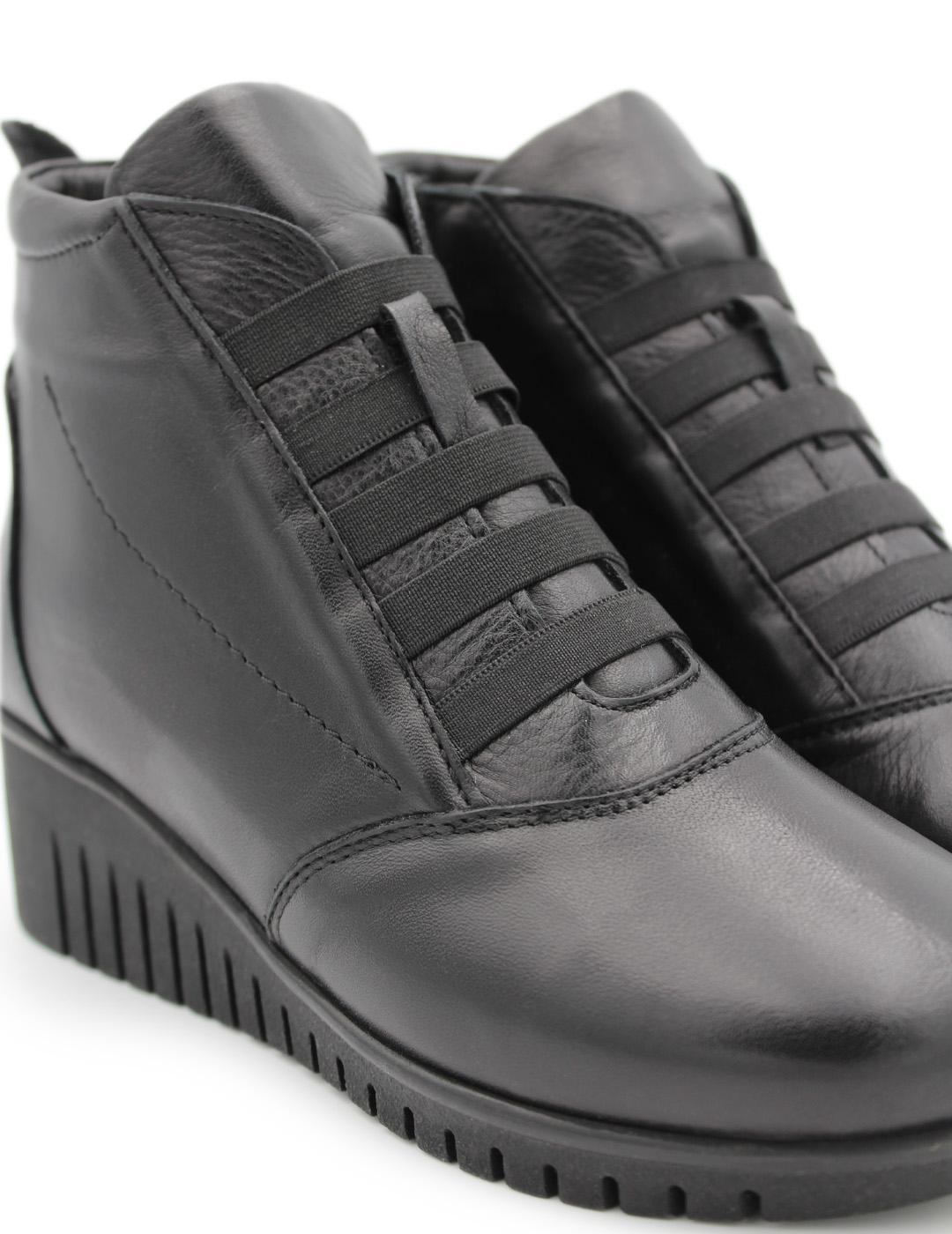 Botín Cuña 48 hours 522104/01 Negro Mujer