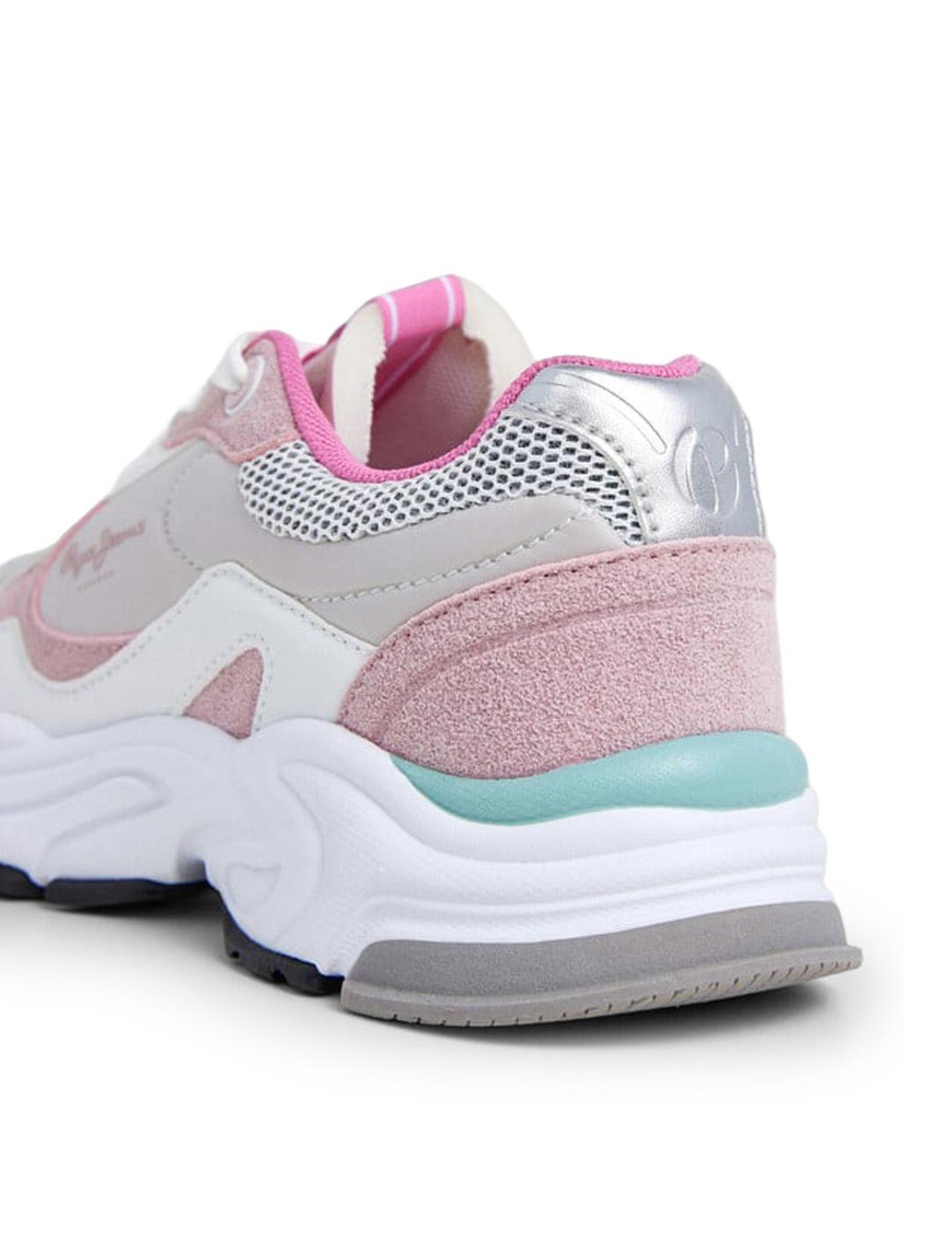 Zapatillas combinadas Pepe Jeans PGS600002 Blanco Niña