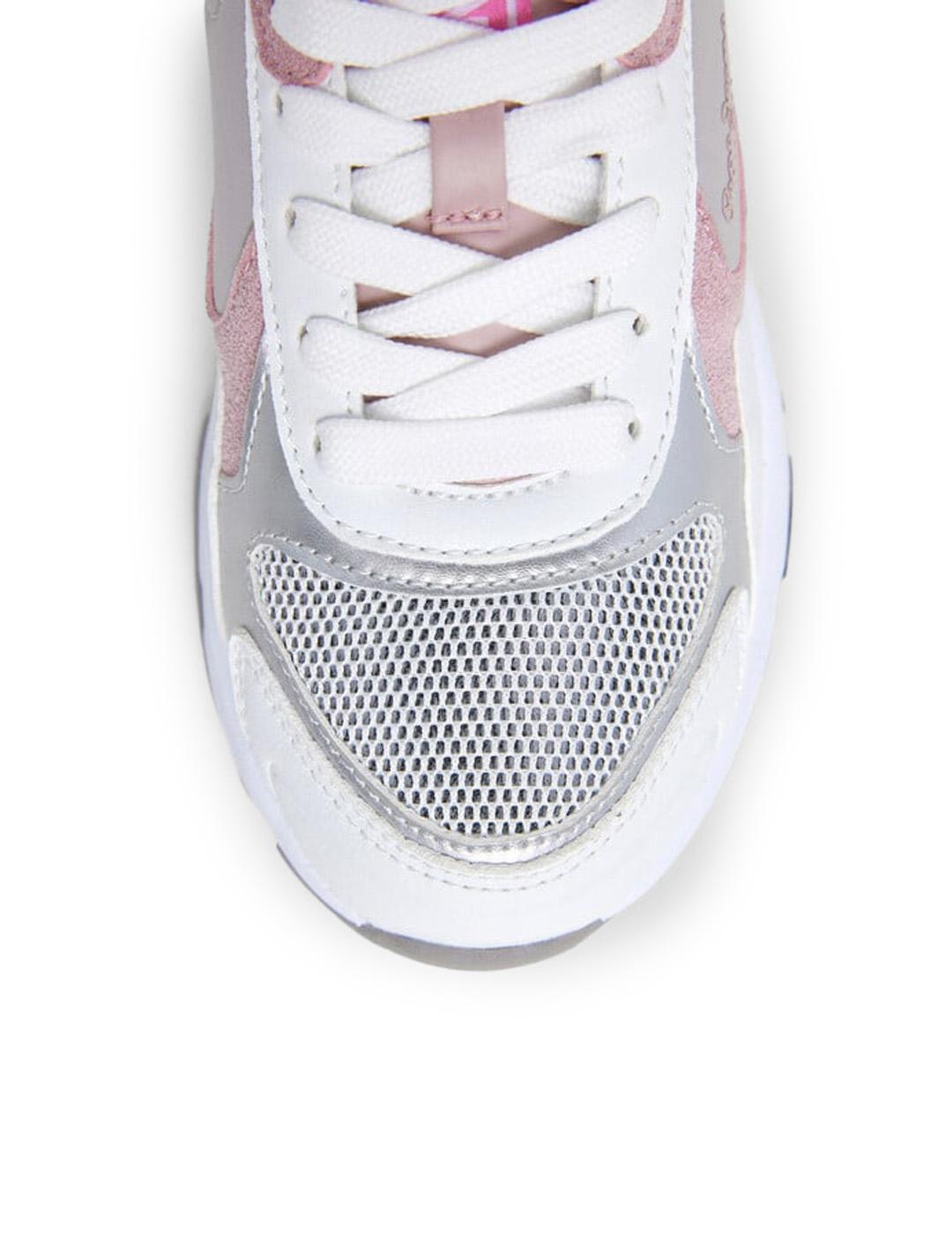 Zapatillas combinadas Pepe Jeans PGS600002 Blanco Niña