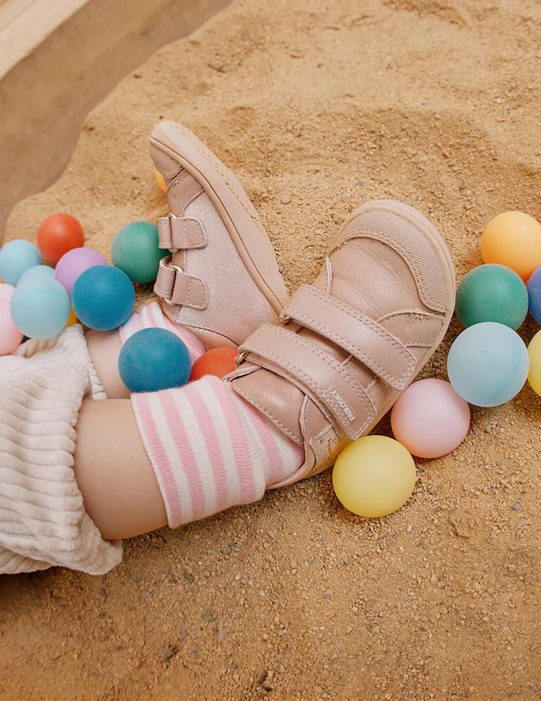 Bota de bebé Dubai Pablosky 064570 Rosa Niña