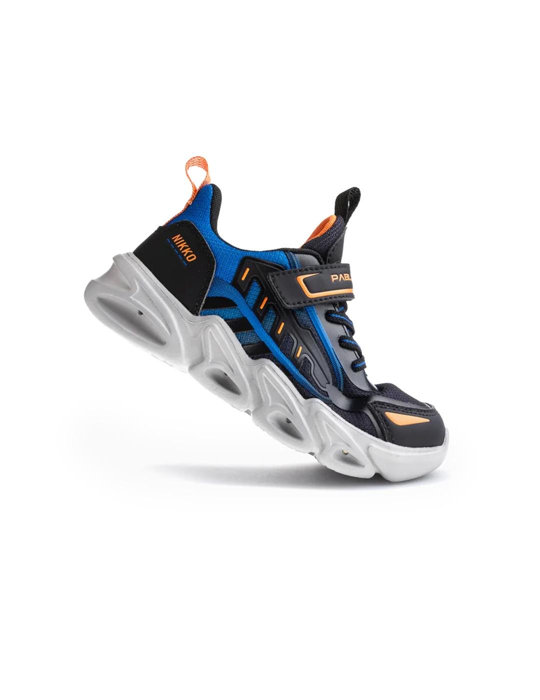Deportivos Nikko con luces Pablosky 978515 Azul Niño