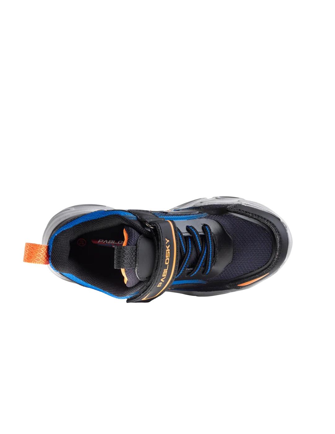 Deportivos Nikko con luces Pablosky 978515 Azul Niño