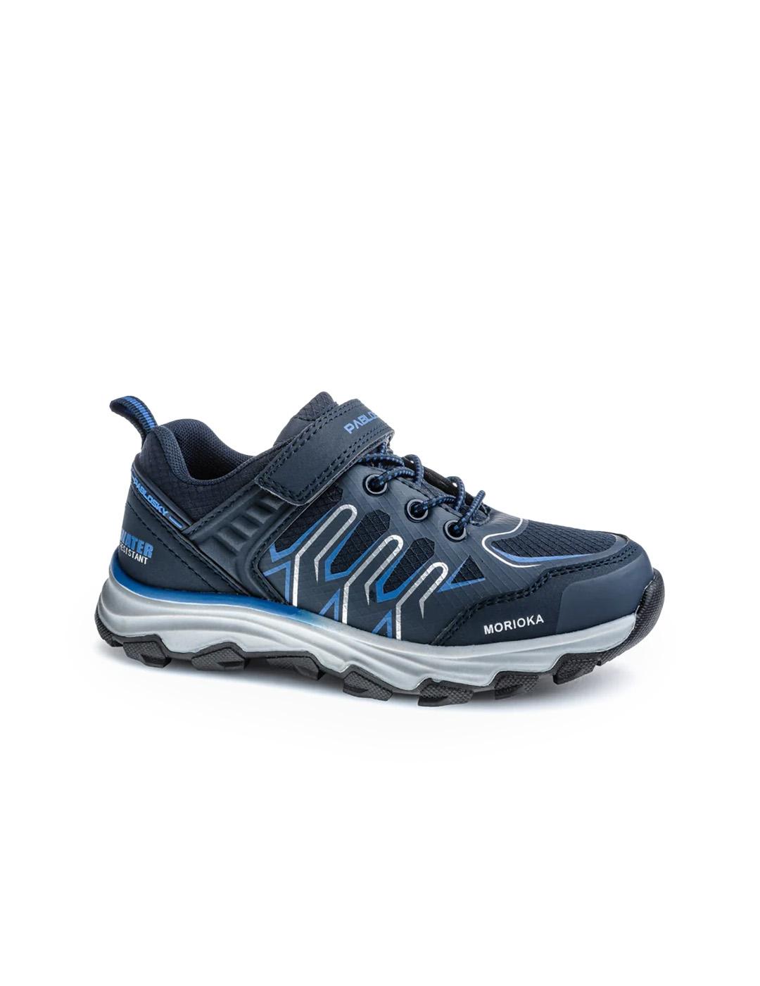 Deportiva Trail Waterproof Morioka Pablosky 979020 Azul Niño