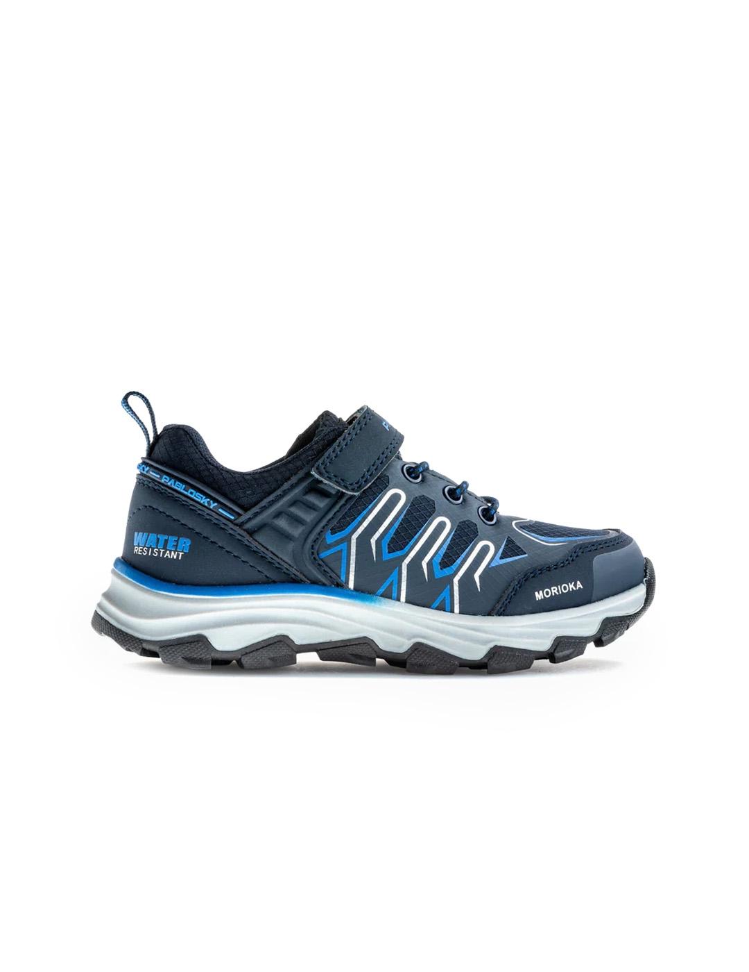 Deportiva Trail Waterproof Morioka Pablosky 979020 Azul Niño