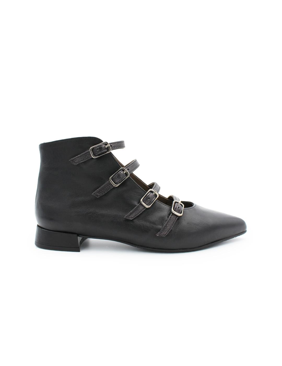 Zapato Abotinado Ragazza R5550 Negro Mujer
