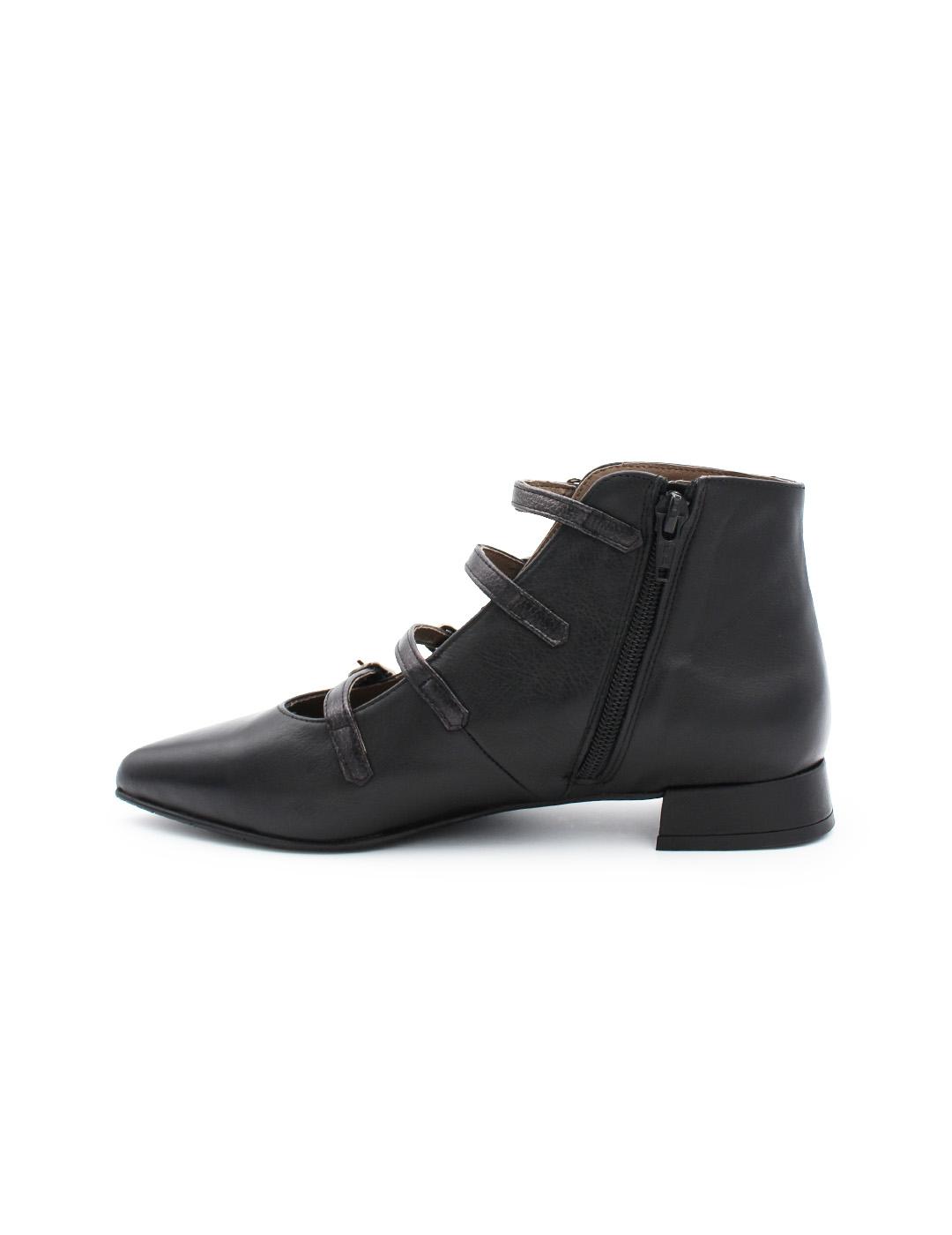 Zapato Abotinado Ragazza R5550 Negro Mujer