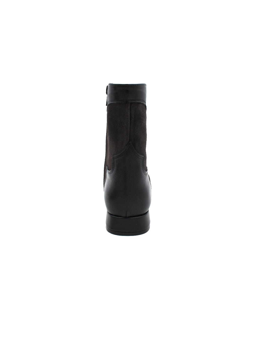 Botín Western Ragazza R5551 Negro/Asfalto Mujer
