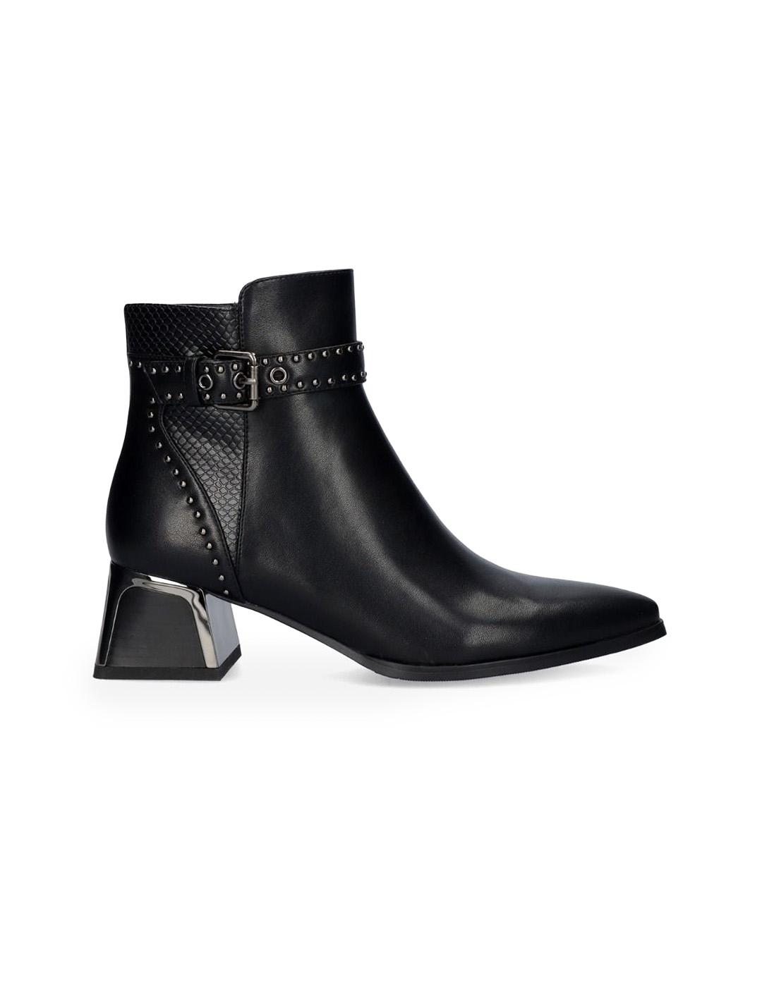 Botín Tachuelas Exé P1811-T924 Negro Mujer