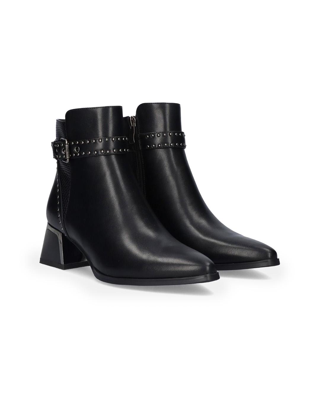 Botín Tachuelas Exé P1811-T924 Negro Mujer