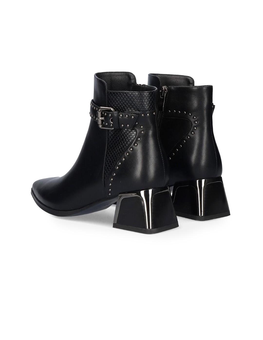 Botín Tachuelas Exé P1811-T924 Negro Mujer