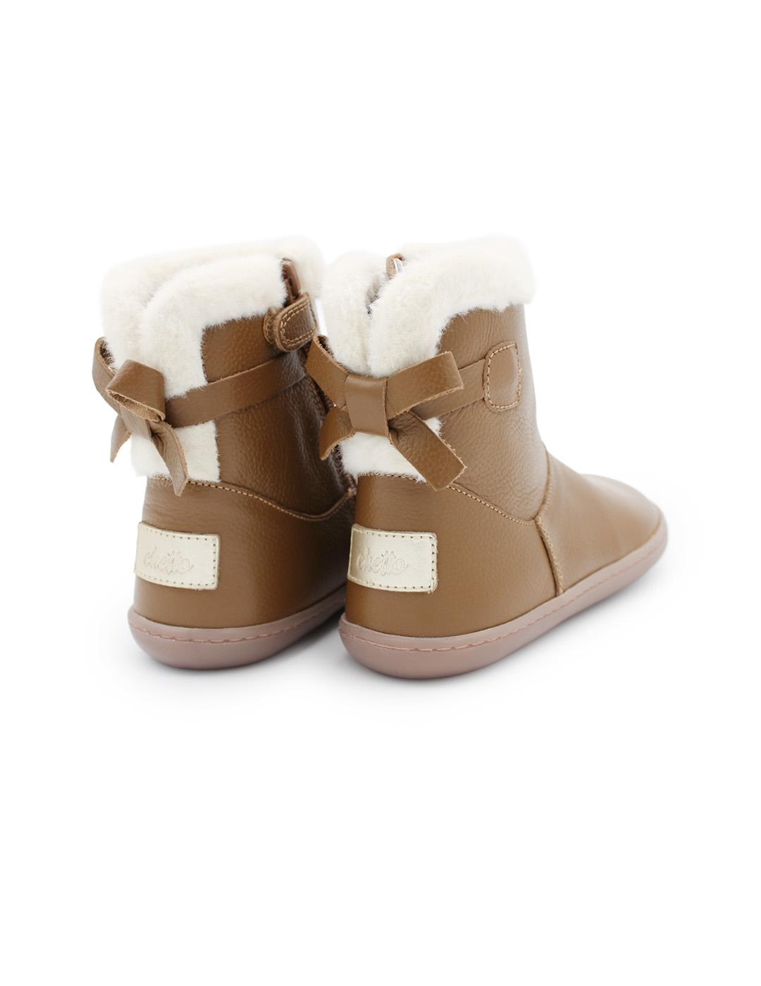 Botín Barefoot Piel Chetto 1125517 Cuero Niña